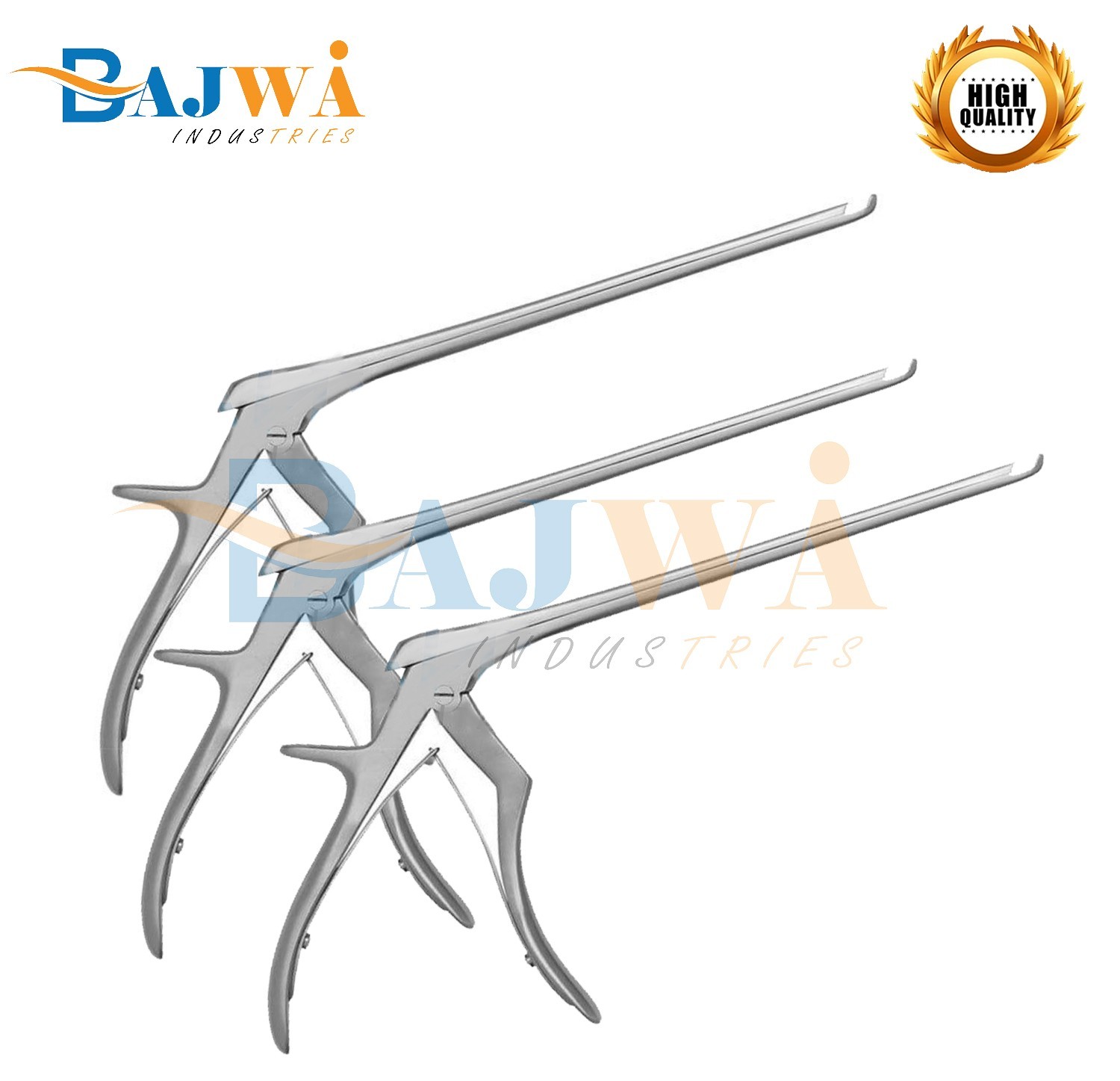 3 Pcs Set KERRISON Rongeurs 7,1mm, 2mm, 3mm up 45 Degree Orthopedics Instrument