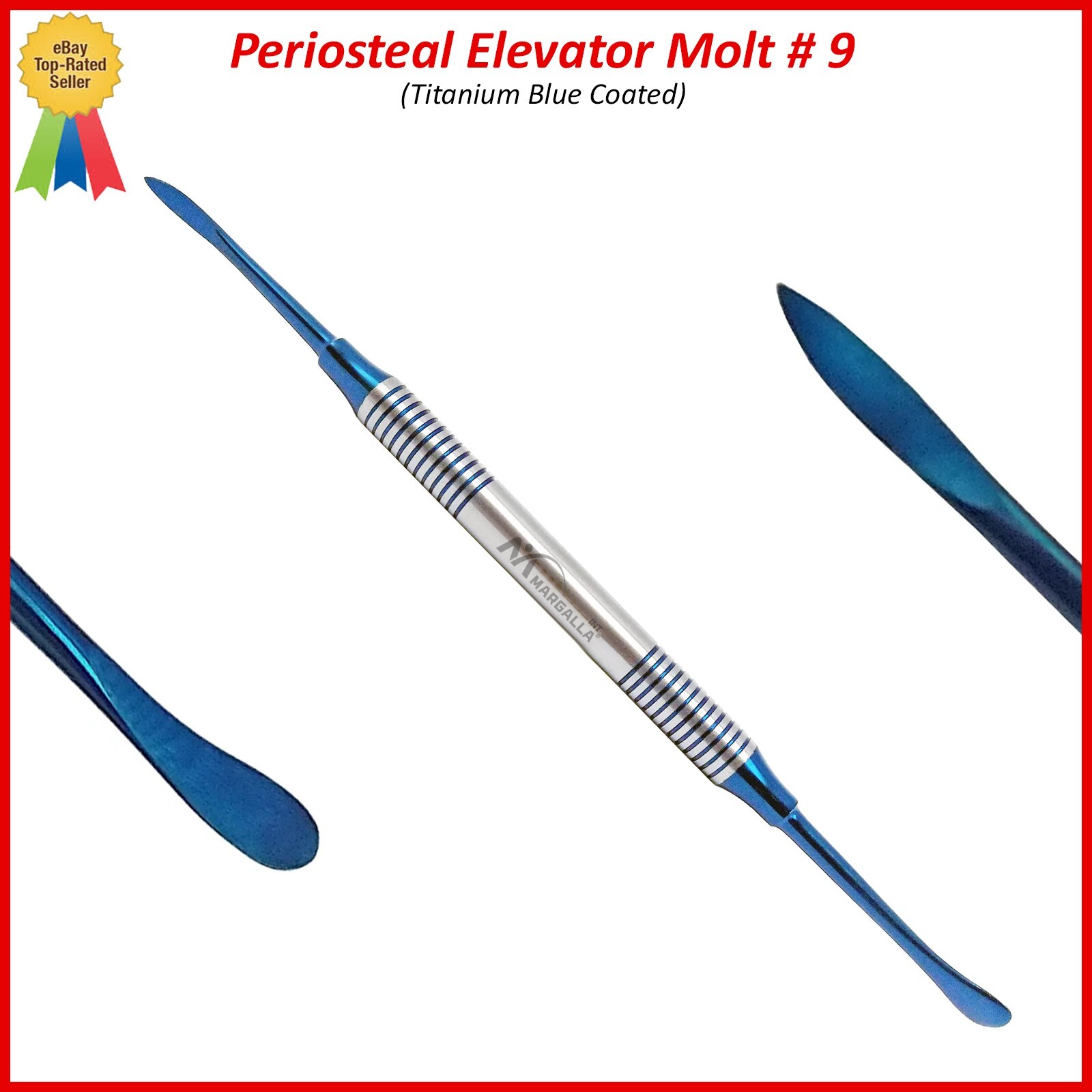 Dental Implant Surgical Periosteal Elevators Buser Sharp, Molt# 9, Pritchard