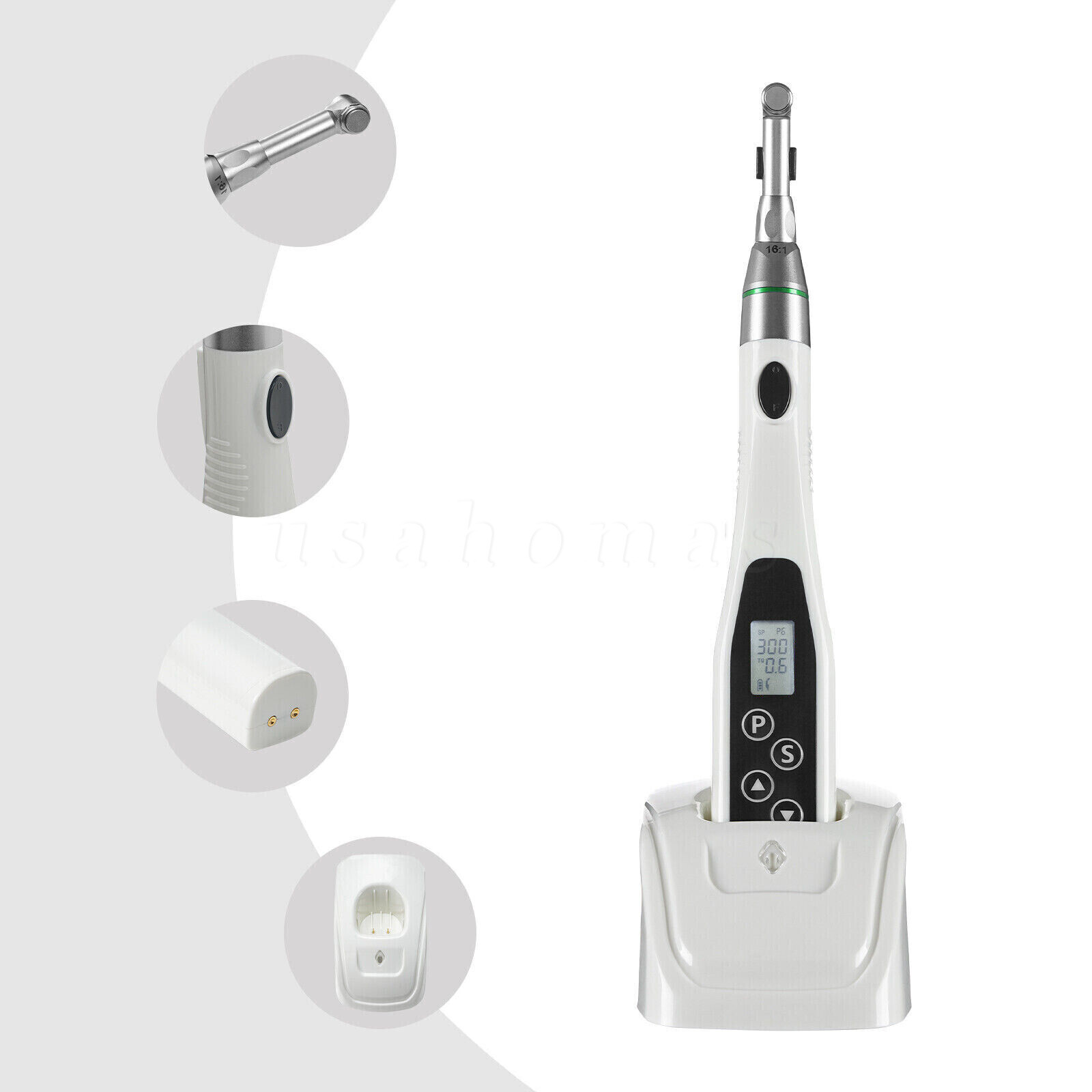 Cordless Endo Motor Handpiece LCD Display Auto Reverse Portable
