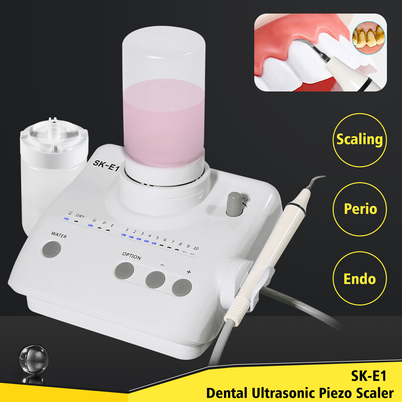 For Cavitron Dental Portable Ultrasonic Piezo Scaler 2*Bottles fit EMS Handpiece