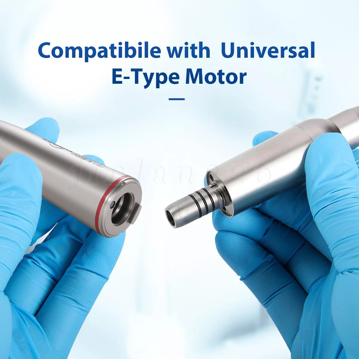 10 PCS Dental 1:4.2 LED 45°Angle Head Contra Angle Handpiece External Water