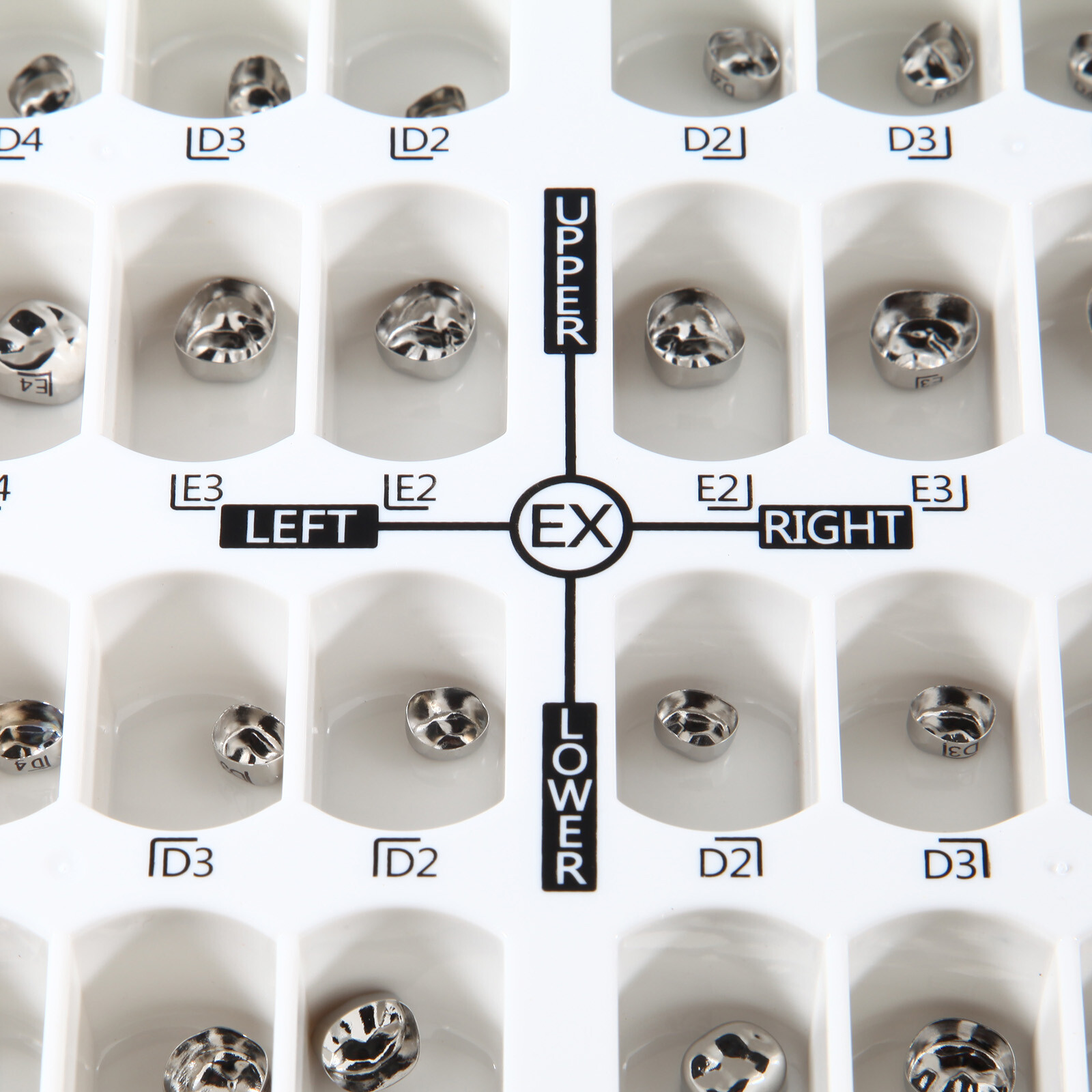 48 Size Dental Kids Primary Molar Crowns Stainless Steel Pediatric Crown USA
