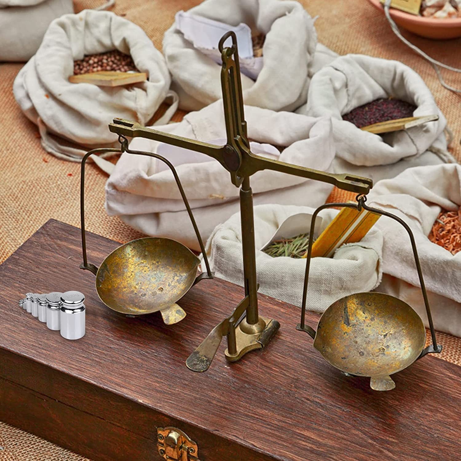 7 Piece Calibration Weights Set for Balance Scales – High Accuracy & Portability