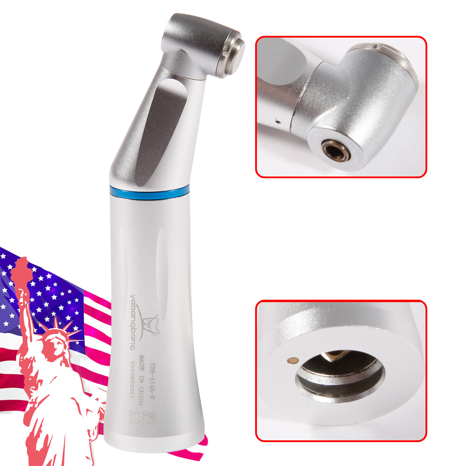 NSK Style Dental Inner Spray (LED) Push Low Speed Contra Angle Handpiece E-type