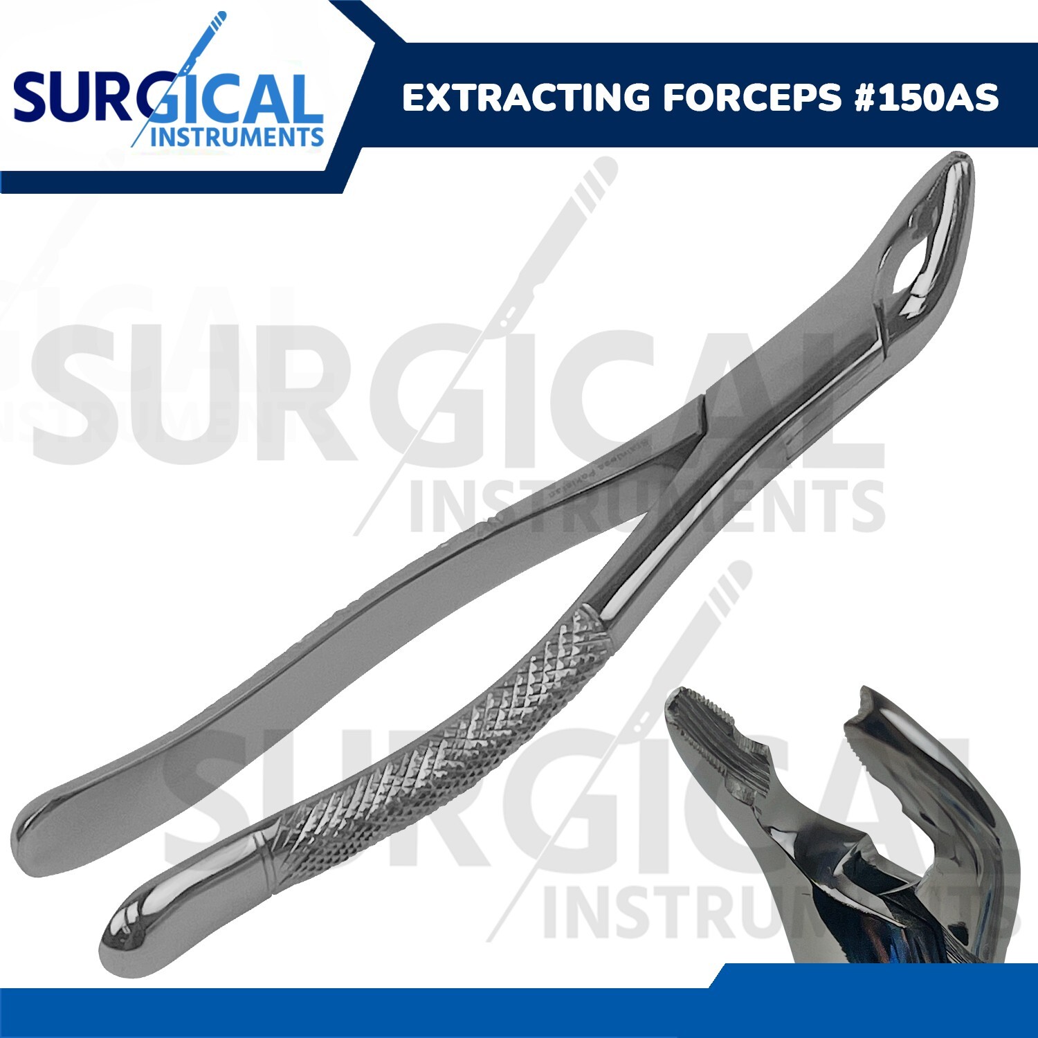 Pedo Extracting Forceps Dental Surgical Instrument #150AS Stainless German Grade