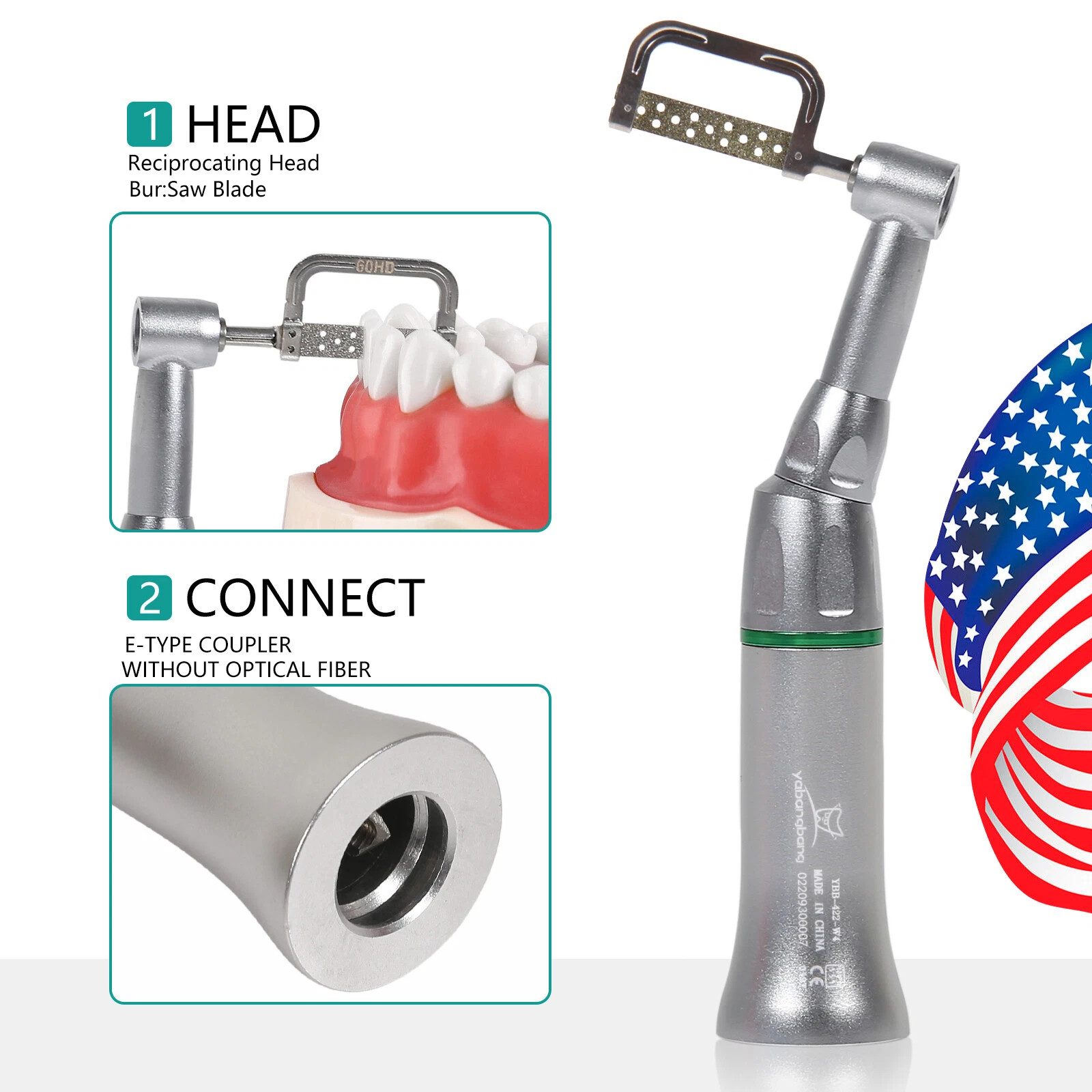 10:1 reduction 90º Reciprocating Rotate Contra Angle Endodontic Motor CICADA