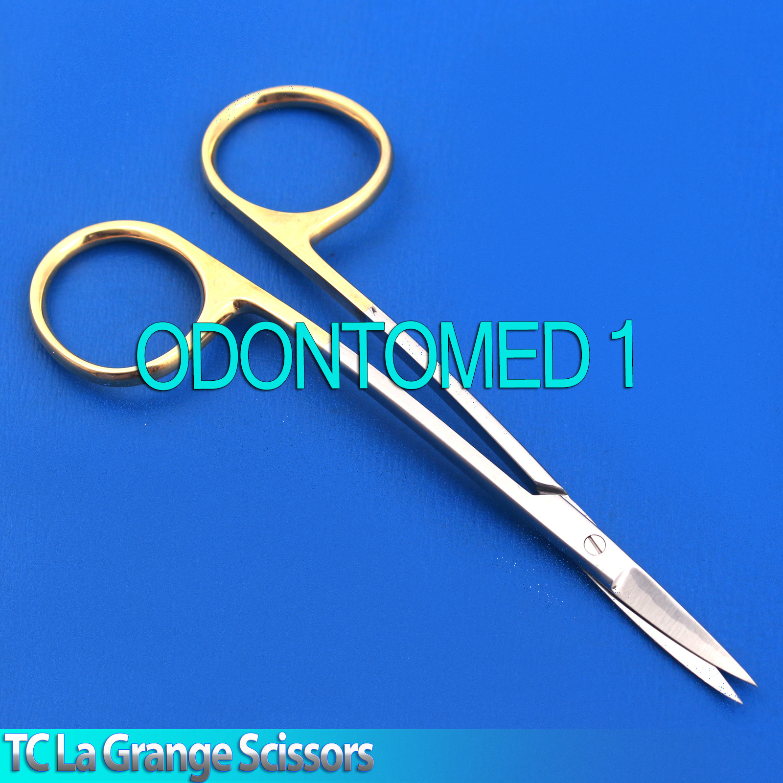 5 TC LaGrange scissors curved 11 cm surgical shears gold tissue dental gum Micro
