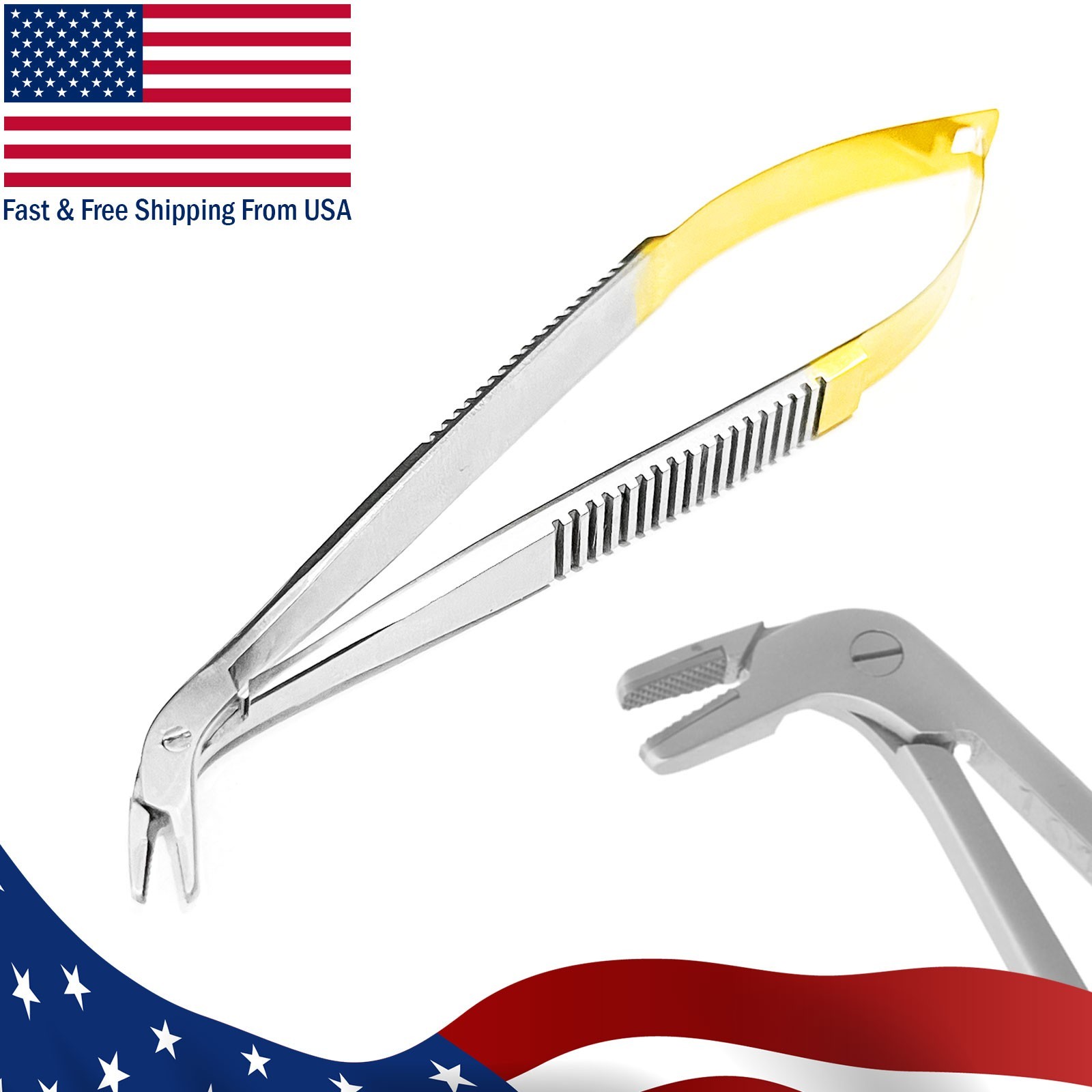 Dental Sectional Hold Matrix Inserting Band Holding Forceps Tweezers TC Tip