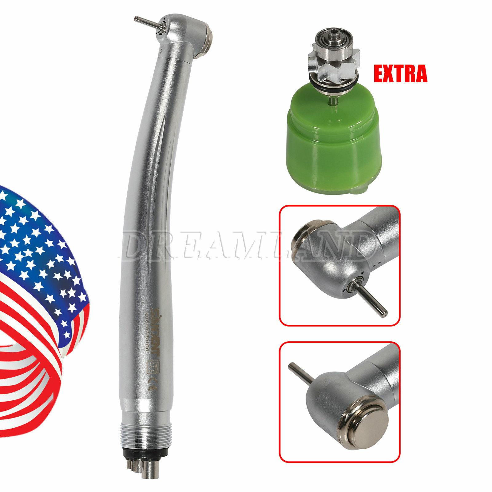 SANDENT Dental High Speed Air Turbine Handpiece Cartridge Rotor Canister STNABT