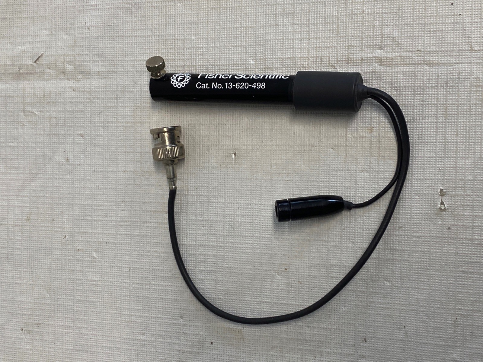 Used FISHER Electrode Connection Adapter US Standard/Pin Plug to BNC 13-620-498