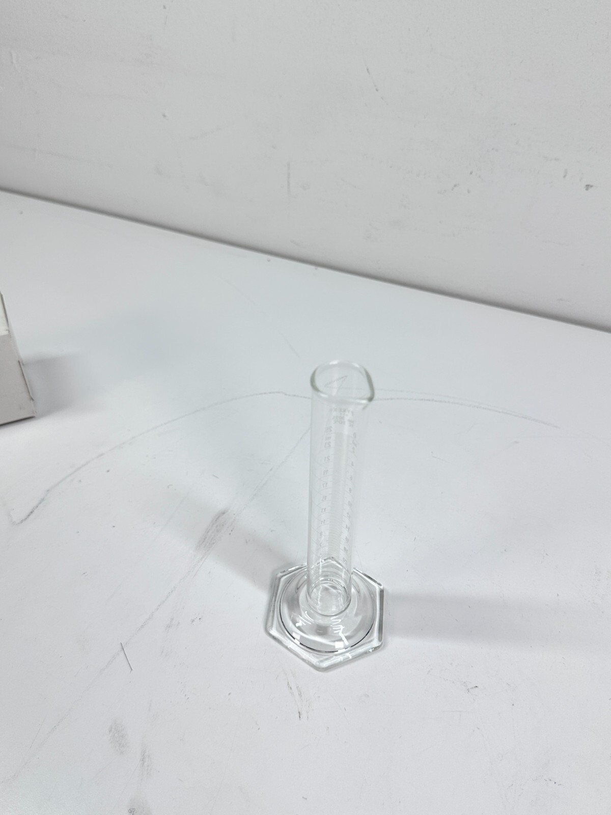 NEW Corning Pyrex 25mL Graduated Mixing Cylinder 2982-25, w/o stopper.
