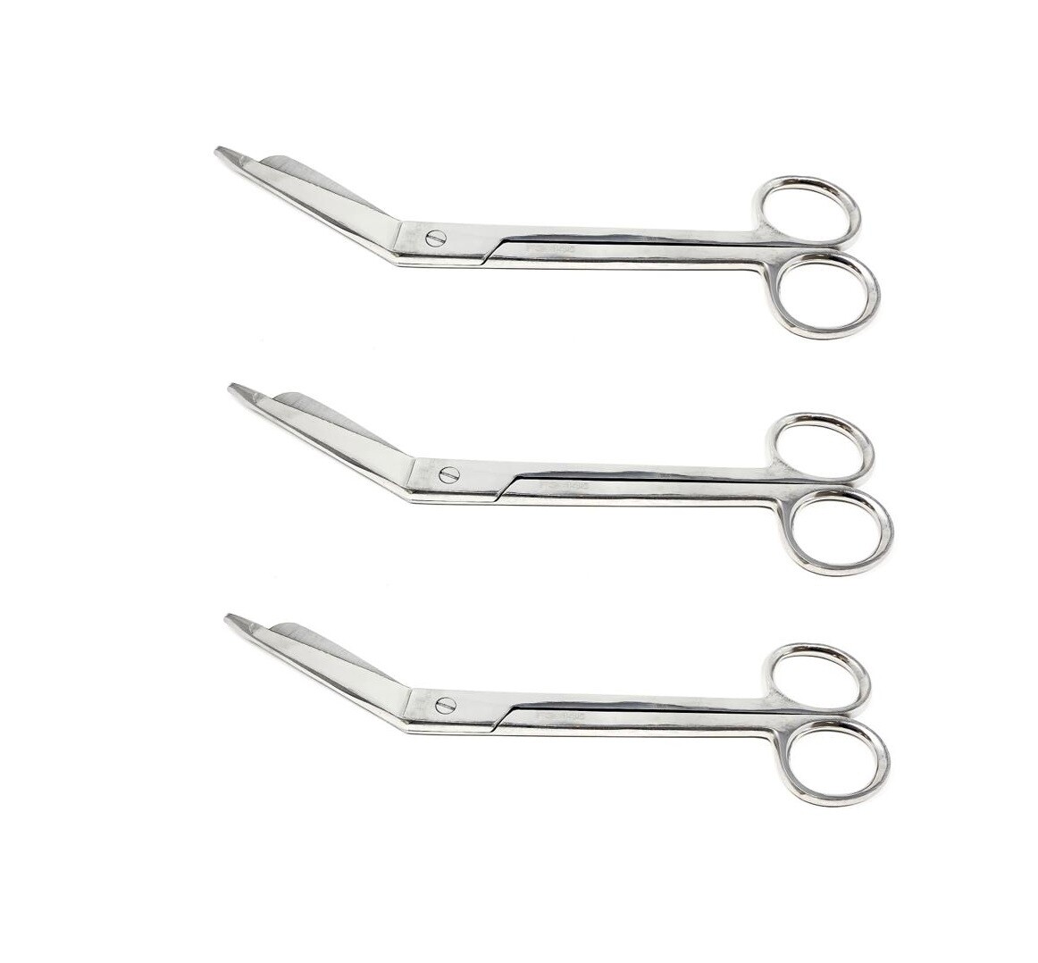 3 Lister Bandage Scissors 7.5″ Surgical Instruments Stainless Steel
