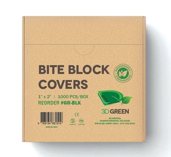 Dental Xray Bite Block Covers Biodegradable 1000/Box Clear