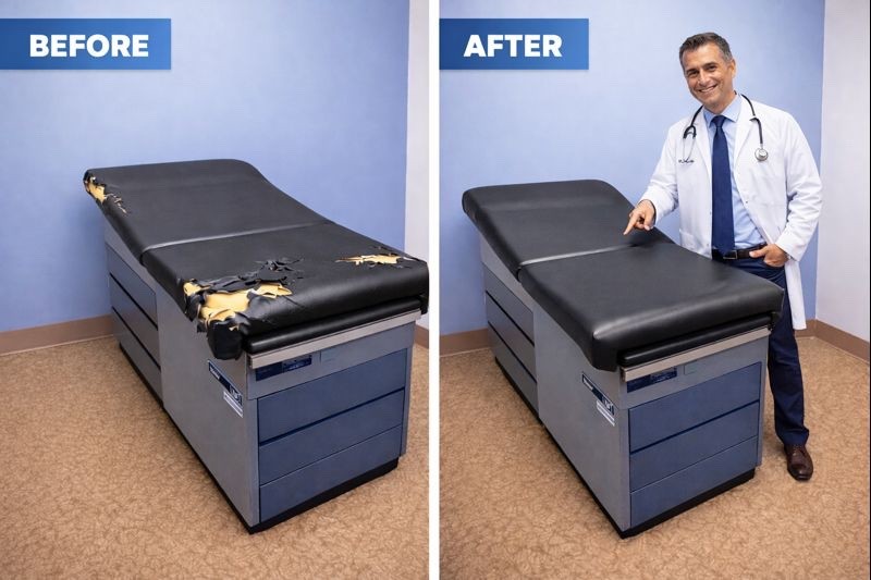 Midmark Ritter 104 Exam Table Top Replacement Heavy Duty Vinyl Cover Sta G1N