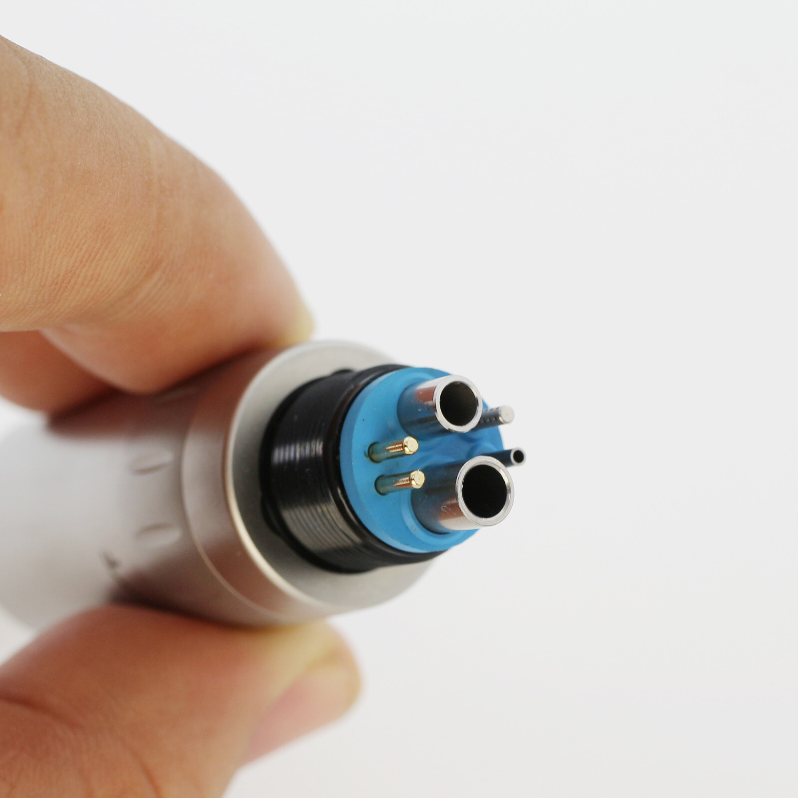 Dental Mini Air Motor Low Speed Handpiece 4 Holes LED 6 Pin ISO E Type LANJING