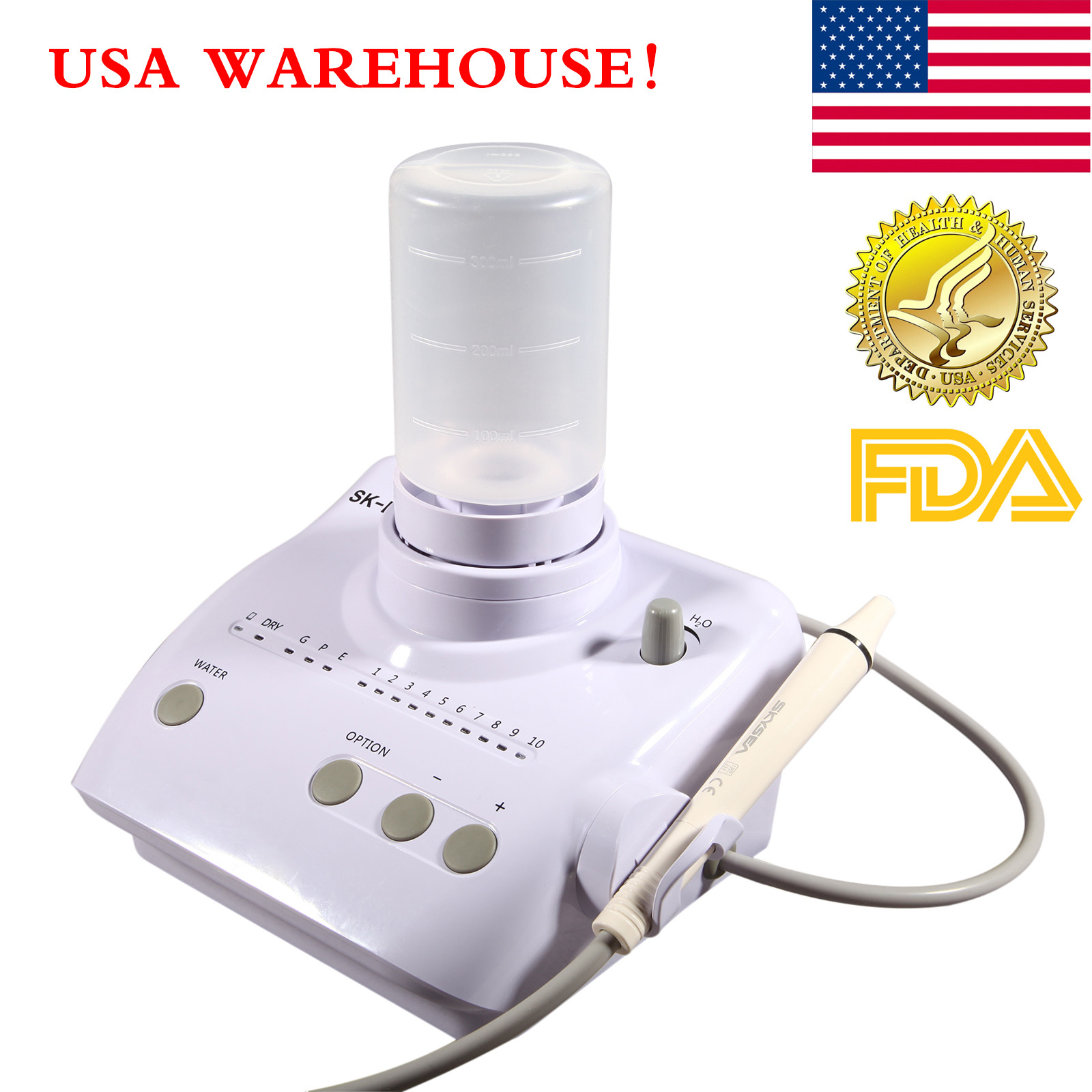 Dental Ultrasonic Piezo Scaler Fit EMS Woodpecker W/ Handpiece Tips tube 159USD