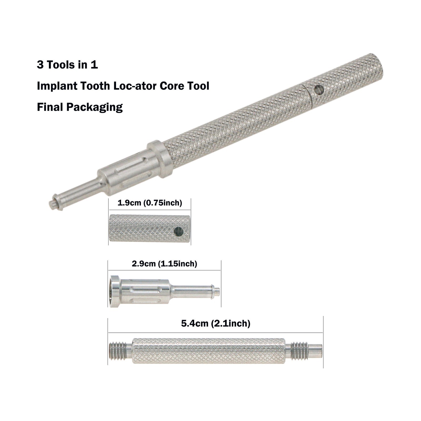 US Dental Mini Locator Overdenture Abutment Hiossen ET/Oss/DIO UF Male Cap Tool