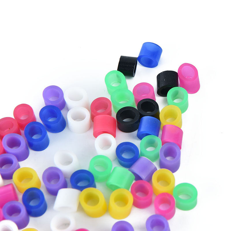 100 Pcs/Pack Dental Color Code Rings Instrument Silicone Small Assorted 11 Types