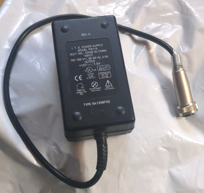 Quinton 3-prong Power Supply PW118 for 10-00208-01 Stress Test Console