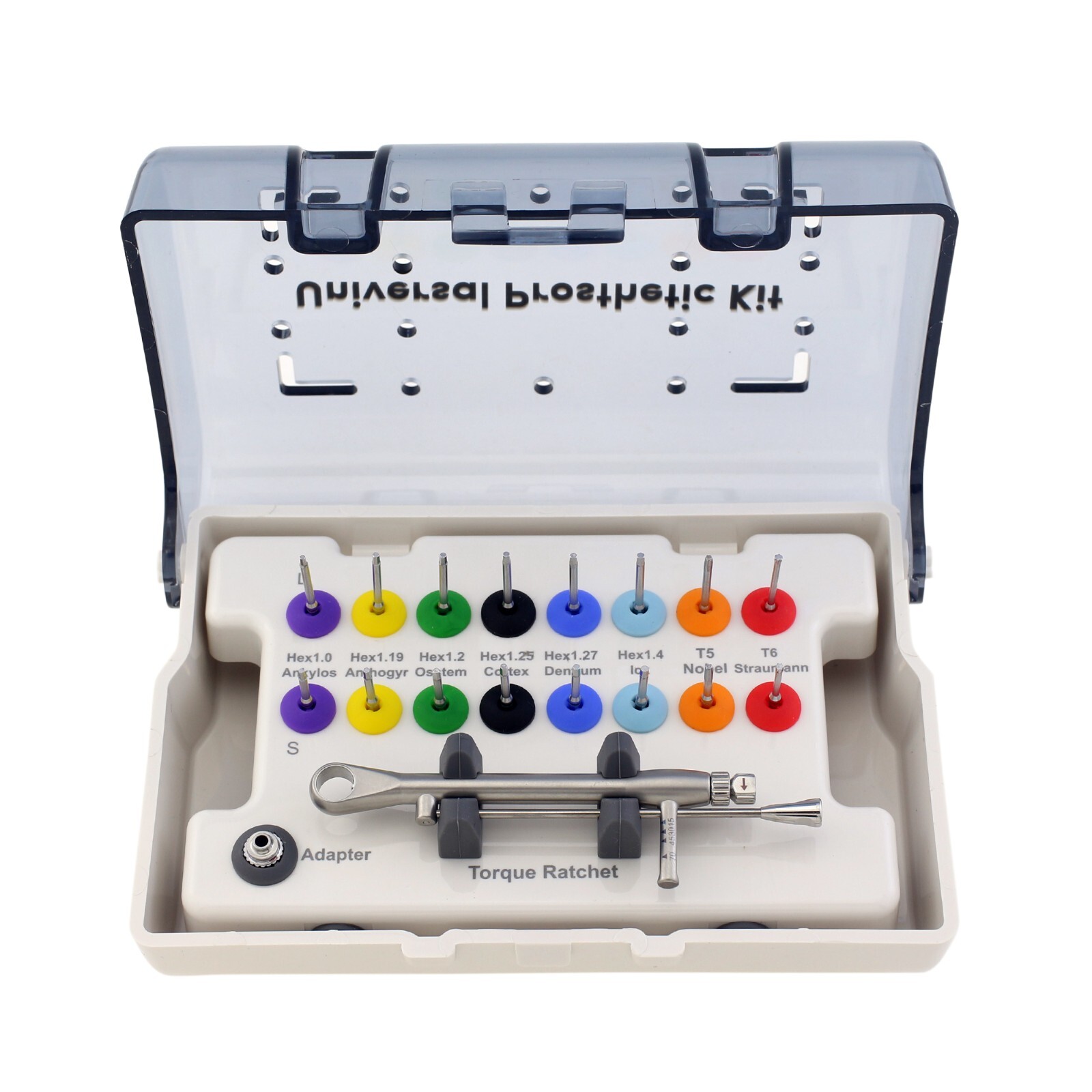 Universal Implant Prosthetic Kit Screwdrivers Hex Dirvers Torque Wrench Adapter