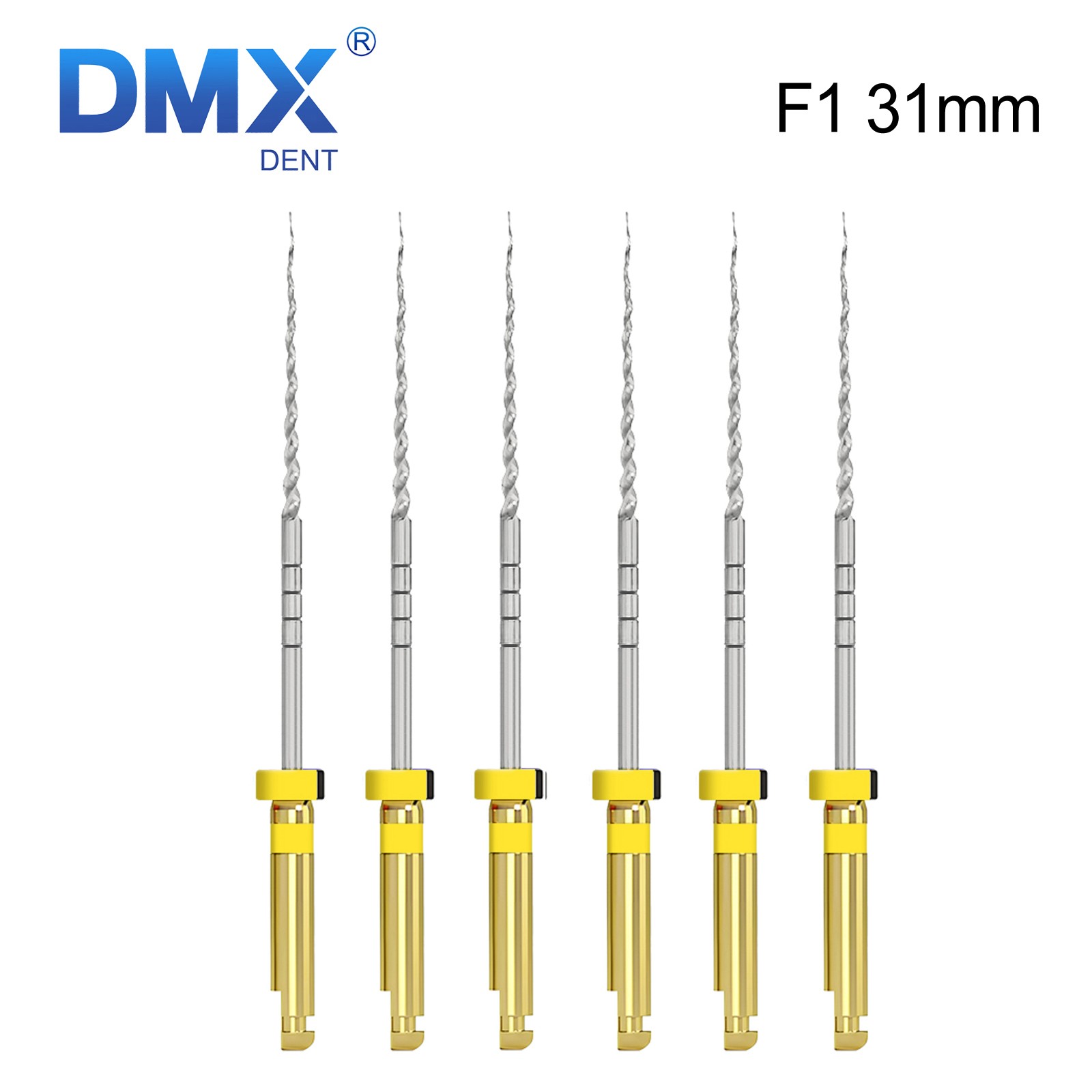 6x DMXDENT Dental Endo Rotary Files X-Pro Taper NITI Endodontic Root Canal File