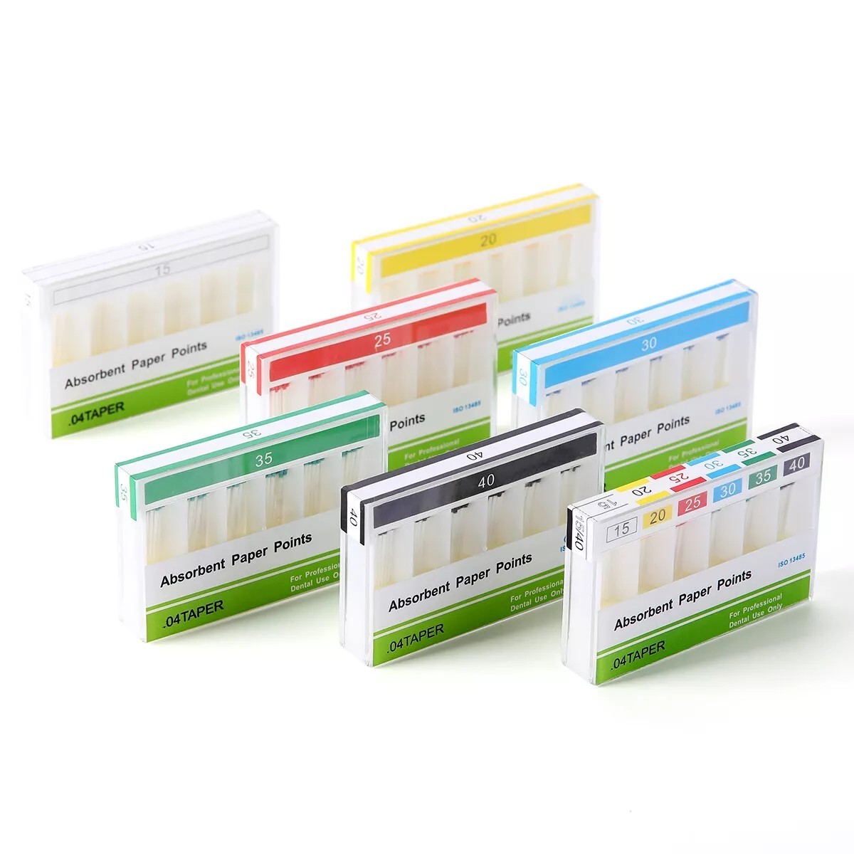 Dental Endo Root Canal Gutta Percha Points / Absorbent Paper Points Taper 0.02