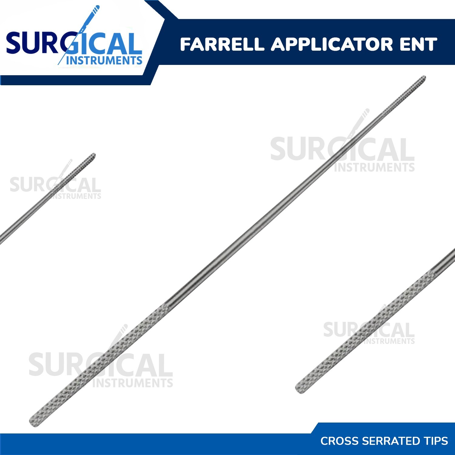 FARRELL Applicator, Cross serrated tips Medical ENT Instruments German Grade