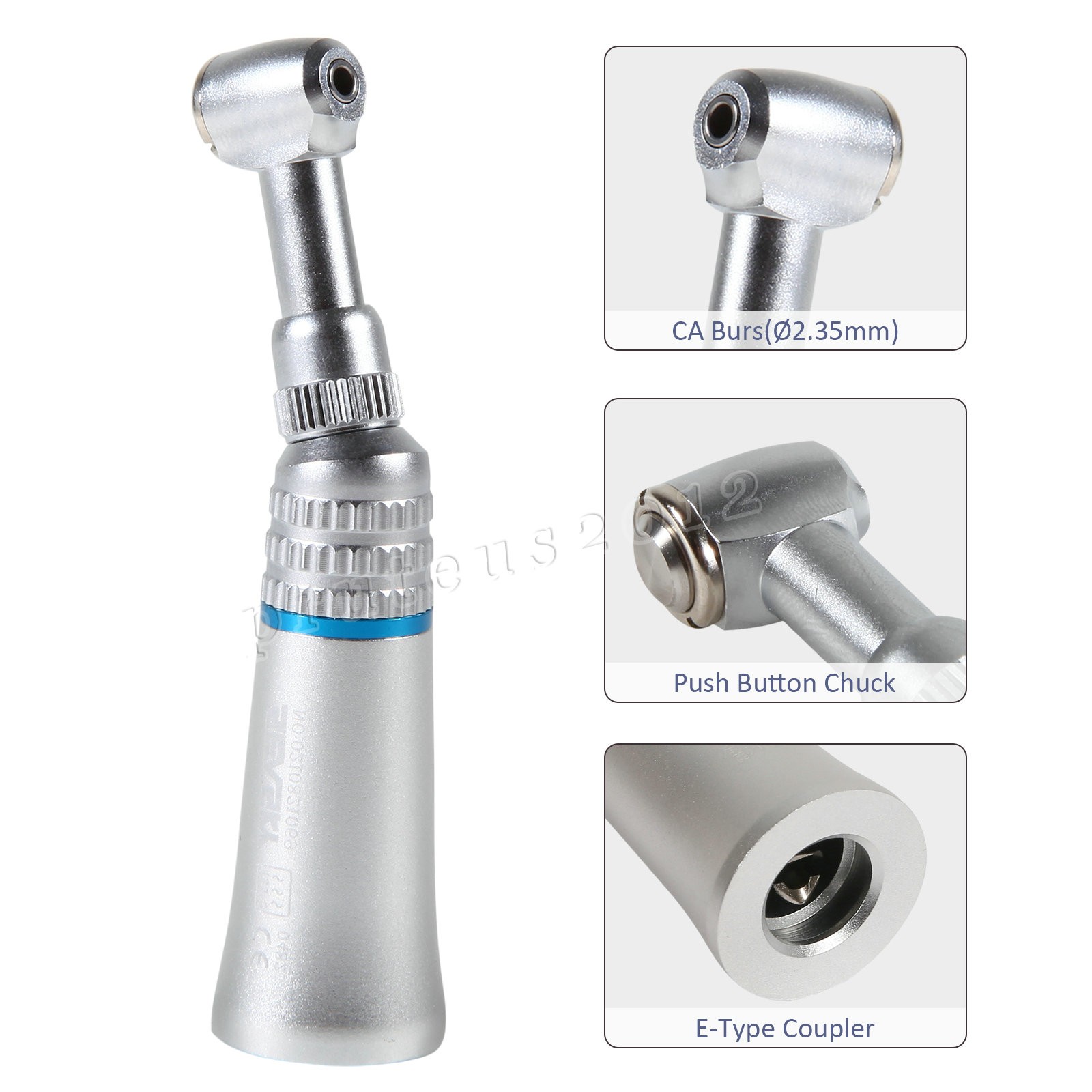 SKYSEA Dental 1:1 Slow Low Speed Handpiece Contra Angle Push Button E-Type