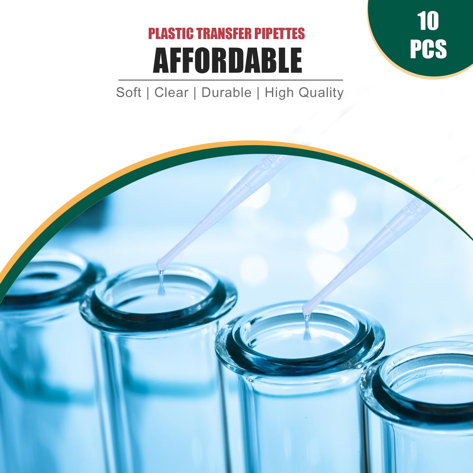 moveland 3ML Plastic Pipettes Disposable Eye Dropper Pipettes, Premium Gradu…