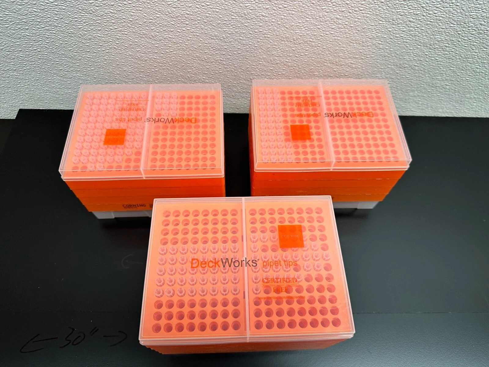 Corning REF 4141 Pipet Tip Station 0.1-10µL Graduated Nonsterile Lot 3 Packs