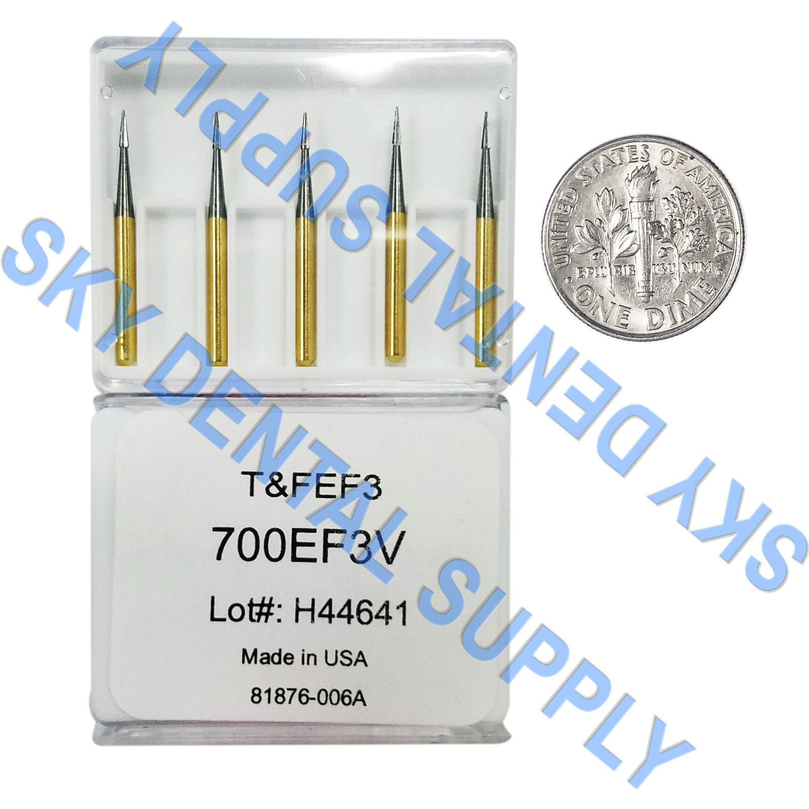 Carbide Burs 12BLADE TRIMMING & FINISHING EF3 Made in USA Top Quality (100-10)PK
