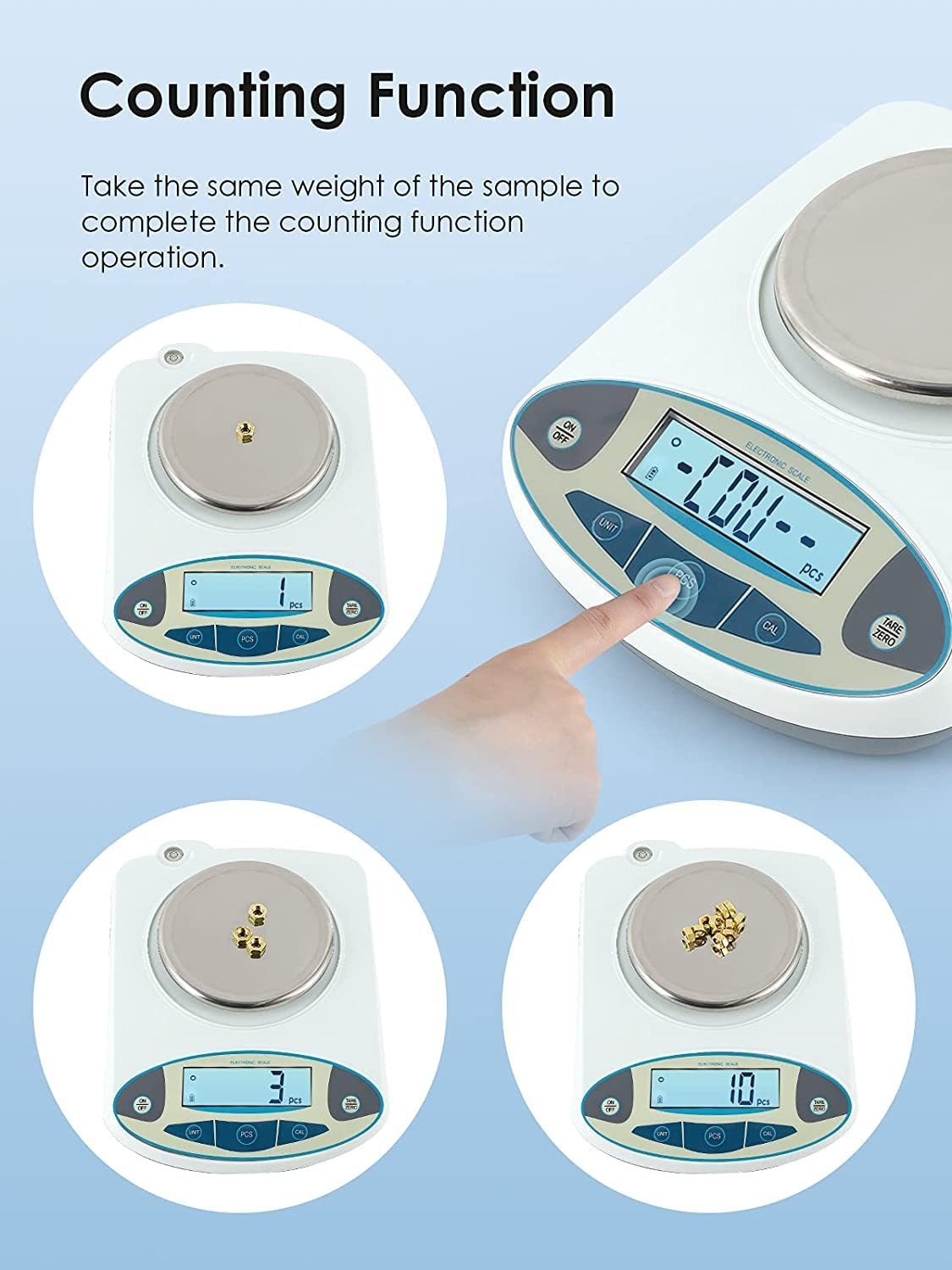 3000g Digital Analytical Balance – 0.01g Accuracy