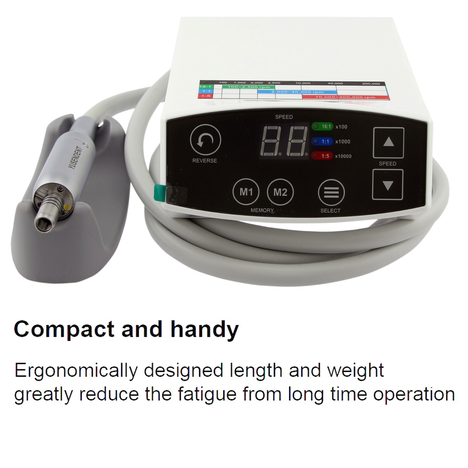 COXO C PUMA Dental Electric Motor Handpiece LED 1:5 Contra Angle NSK Ti-Max Z