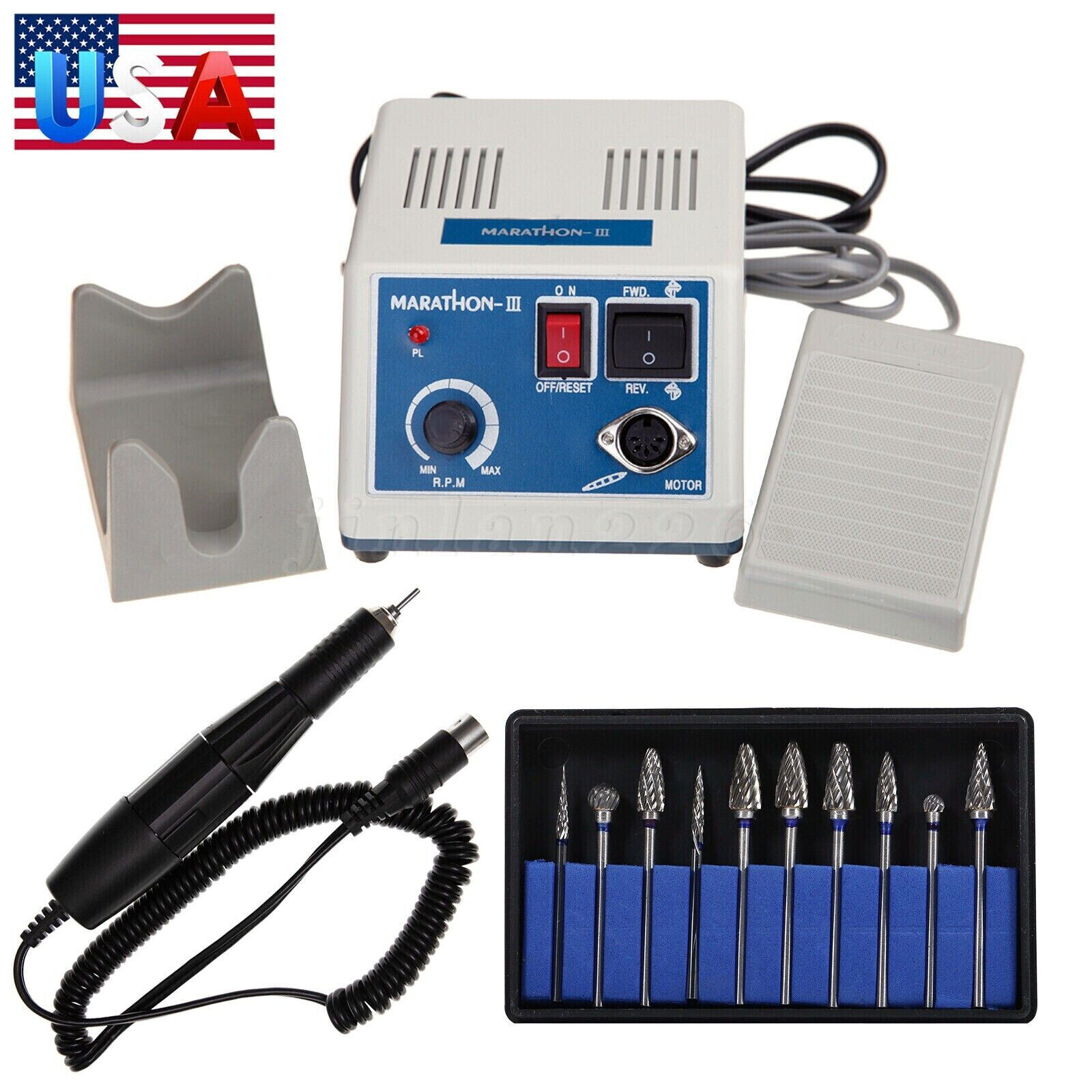 Dental Ultrasonic Piezo Scaler Handpiece / 5*Tips fit EMS Cavitron Woodpecker ST