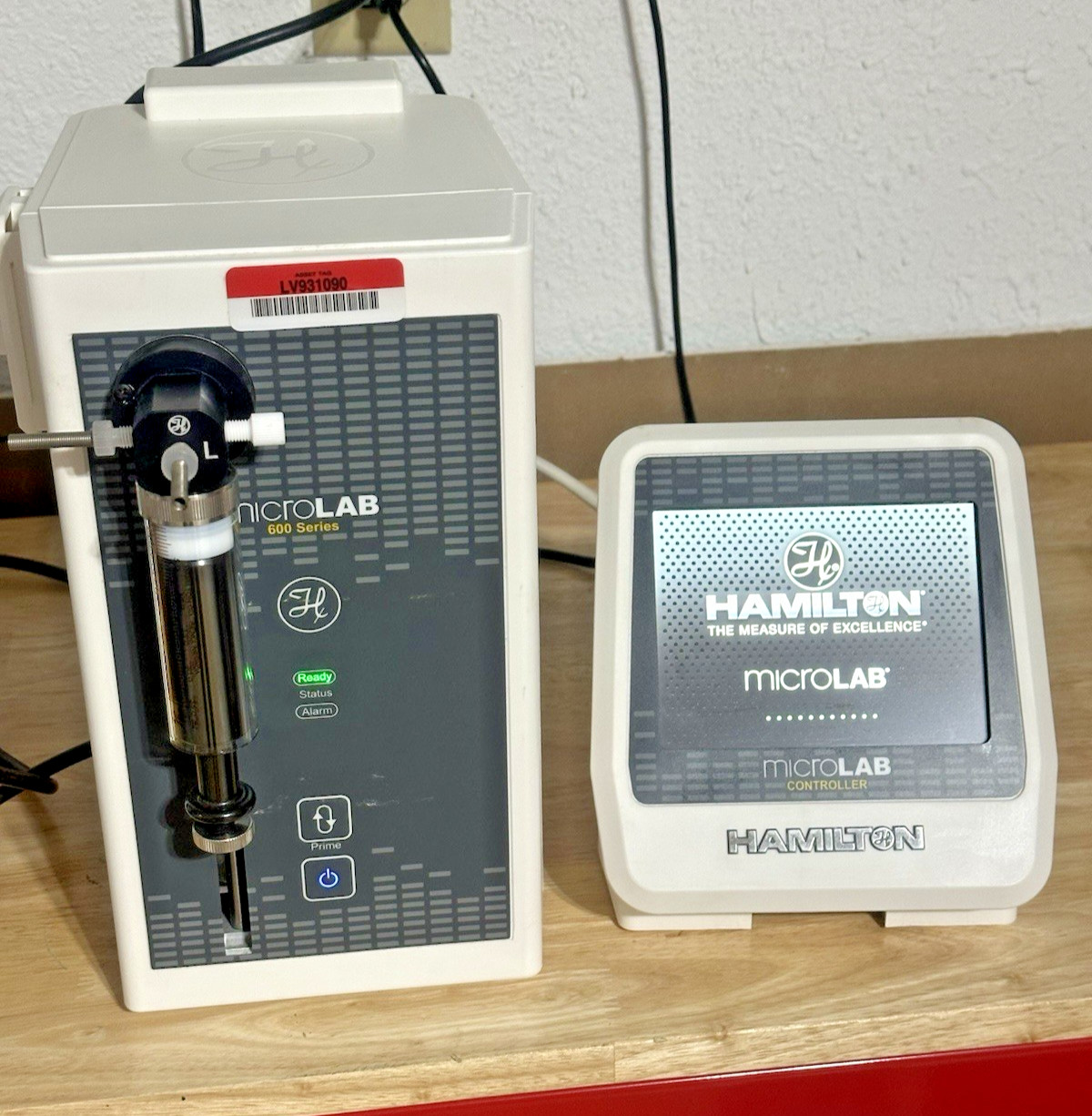 Hamilton Microlab 600 Syringe Dispenser System 61501-01 Rev E & Cords *Works*