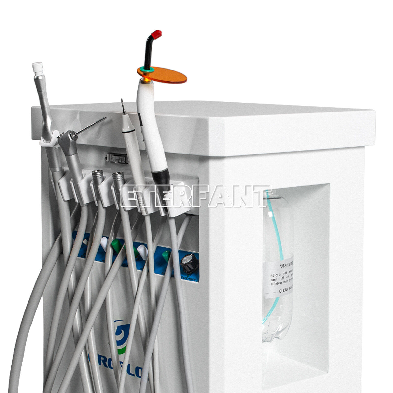 Portable Dental Unit Delivery Unit with Air Compressor Curing Light Scalers