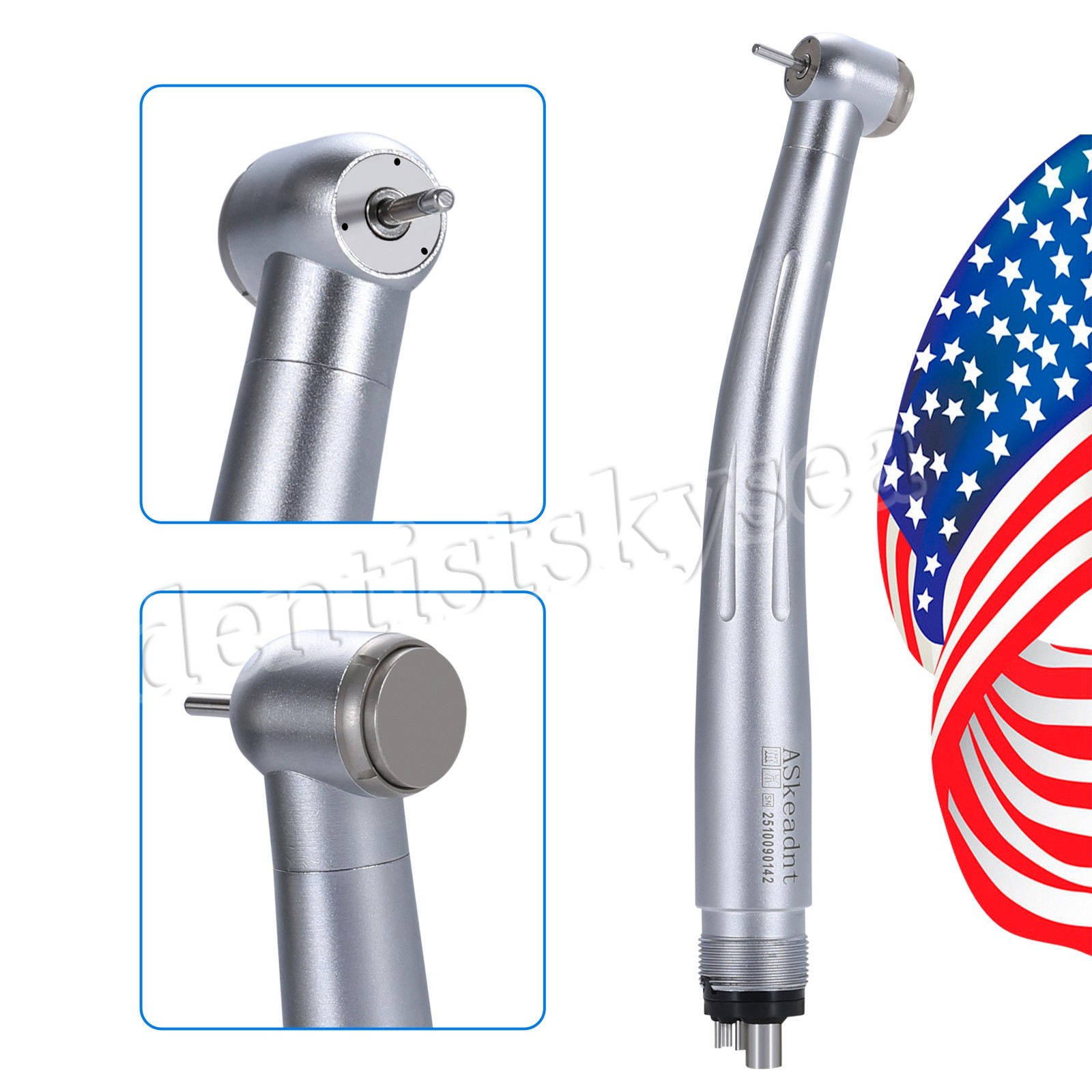 Dental High Speed Handpiece Push Button 4H Air Turbine