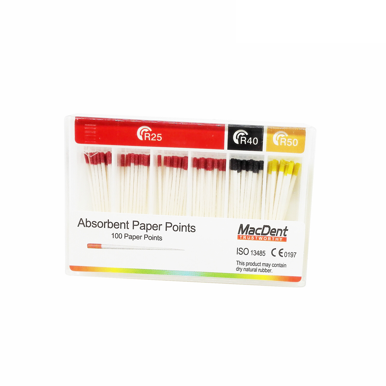 MACDENT Dental R25 R40 R50 Dental Gutta Percha Points For VDW Niti Files