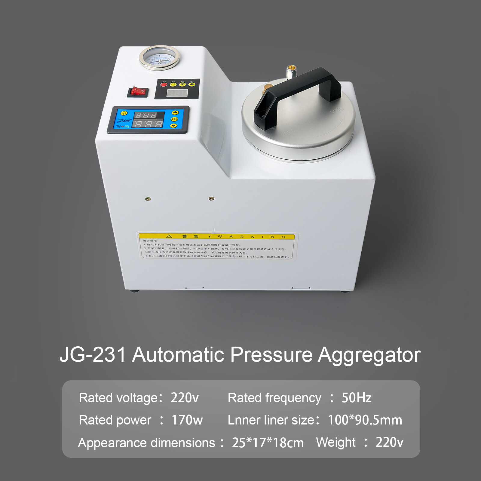 JG-231 Dental Automatic Polymerizer Pressure Aggregator Cooker Built-in Air Pump