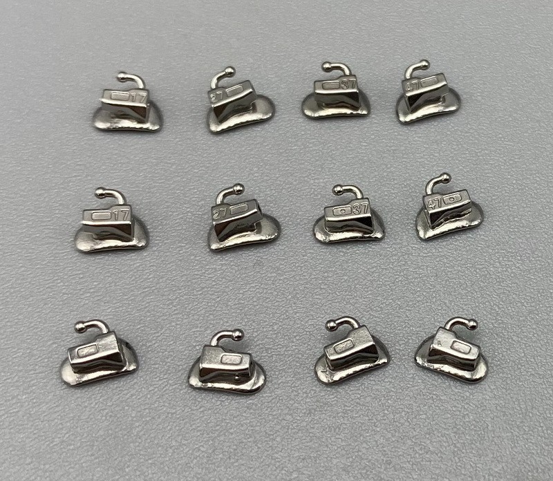 4*Dental Orthodontic Buccal Tubes Braces 2nd Molar Roth/MBT/edgewise 022 U1/L1