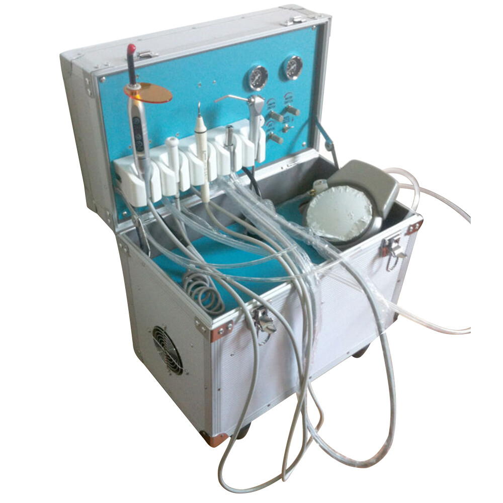 Portable 580w 4 Hole Suction Dental Delivery Unit System Air Compressor Kit USA
