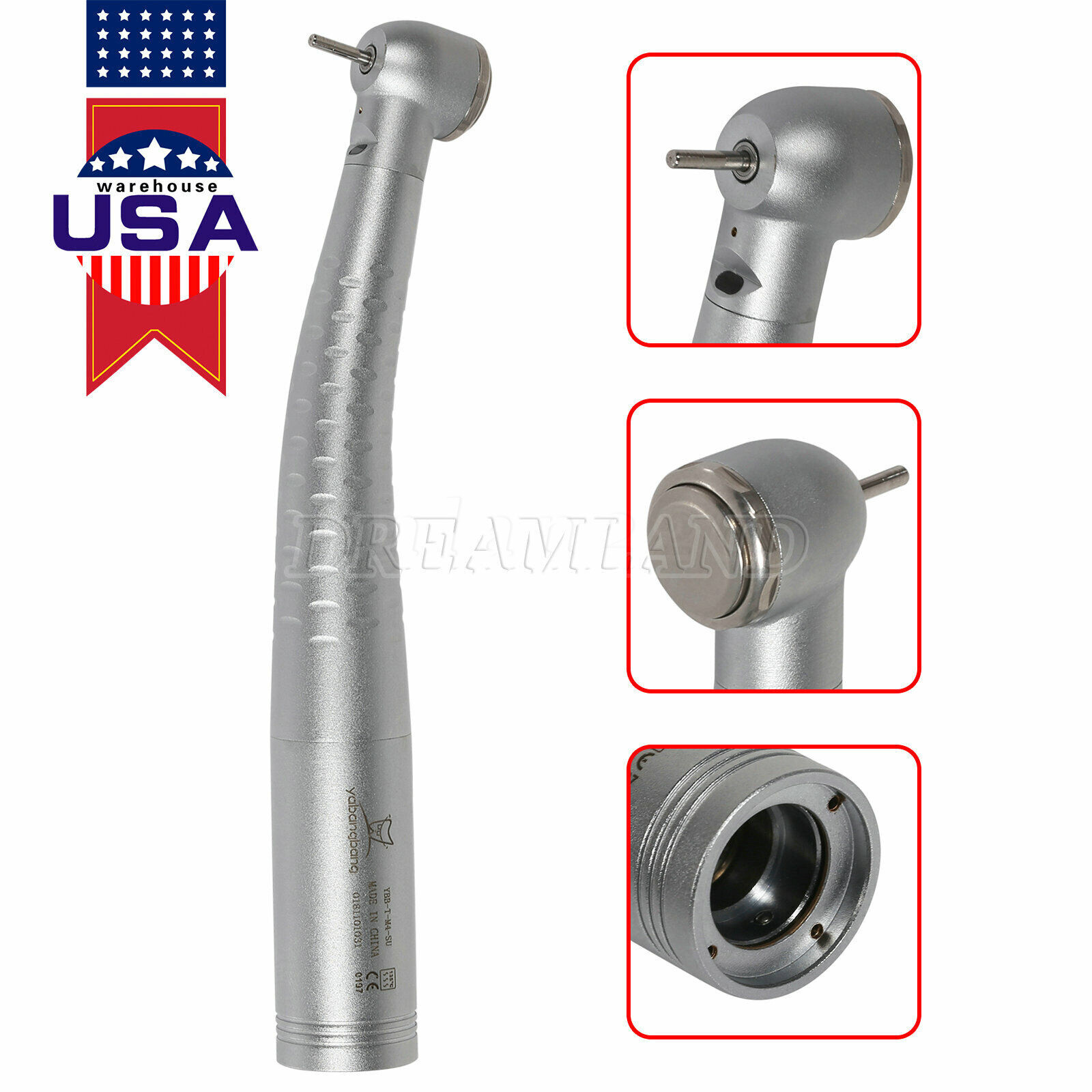 Dental Big Head High Speed Handpiece Fiber Optic For KaV Coupler 4 6H