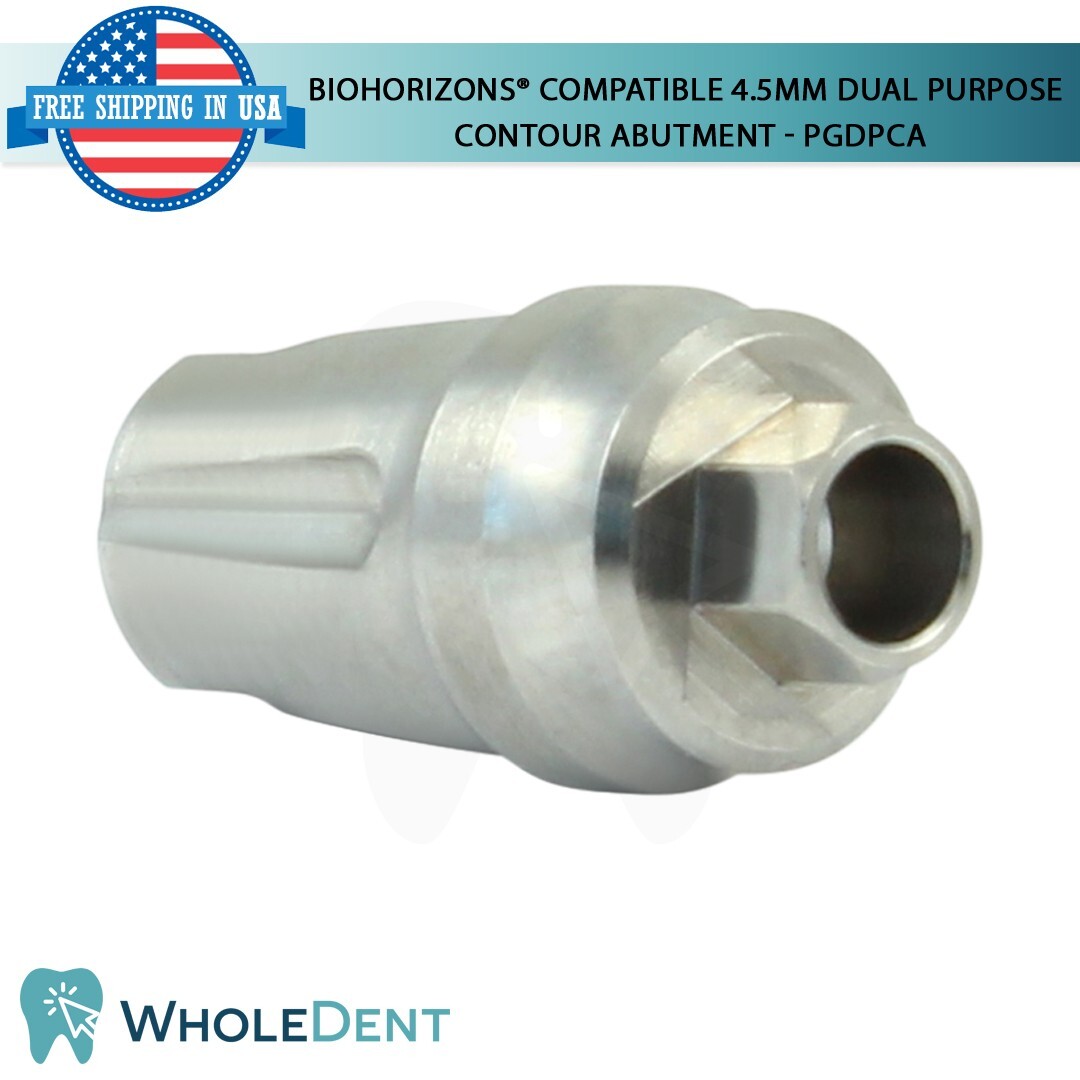 BioHorizons® Compatible 4.5mm Dual Purpose Contour Abutment Titanium Dental