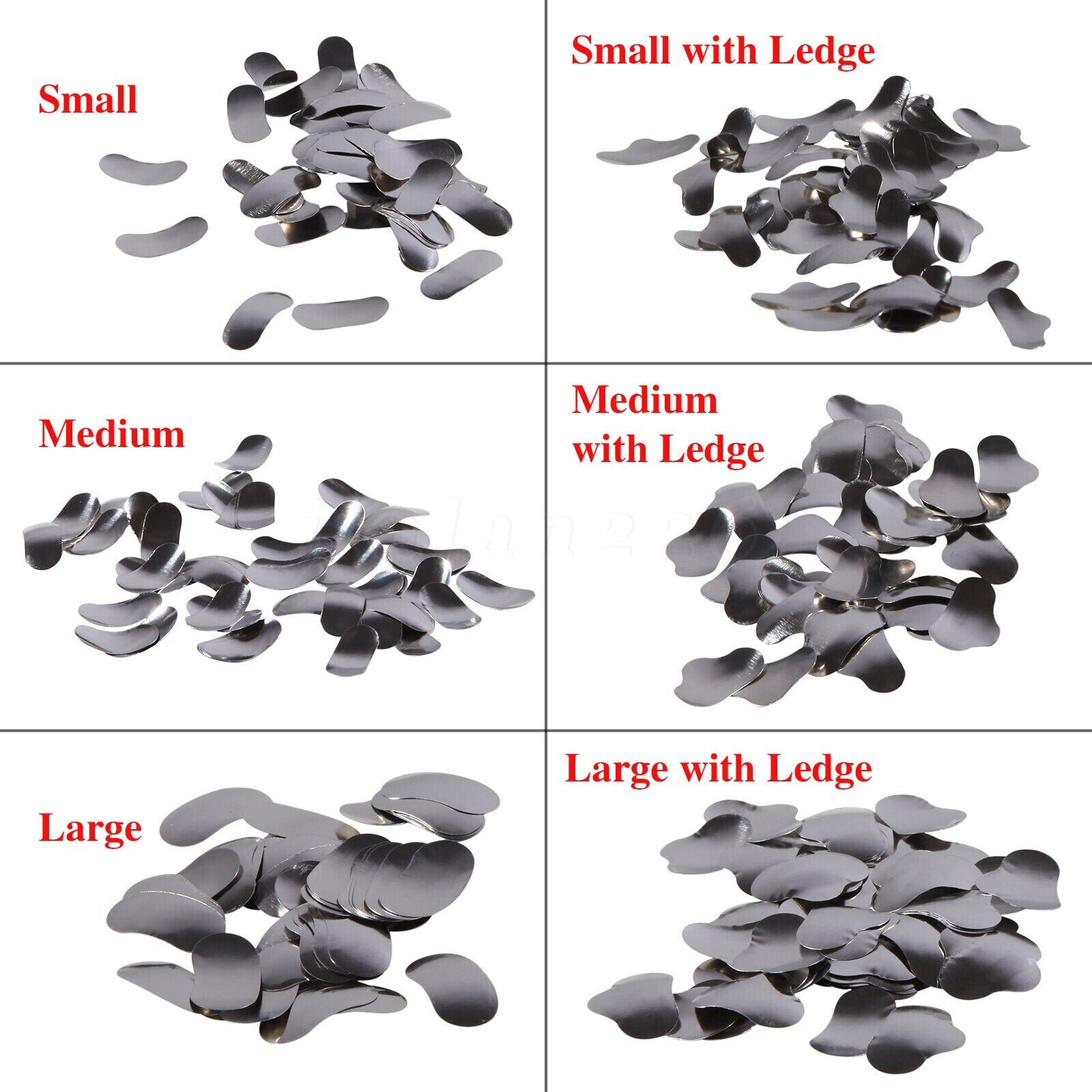 50 Pcs Dental Metal Matrices Matrix Band Sectional Contoured Refill S/M/L 35μm