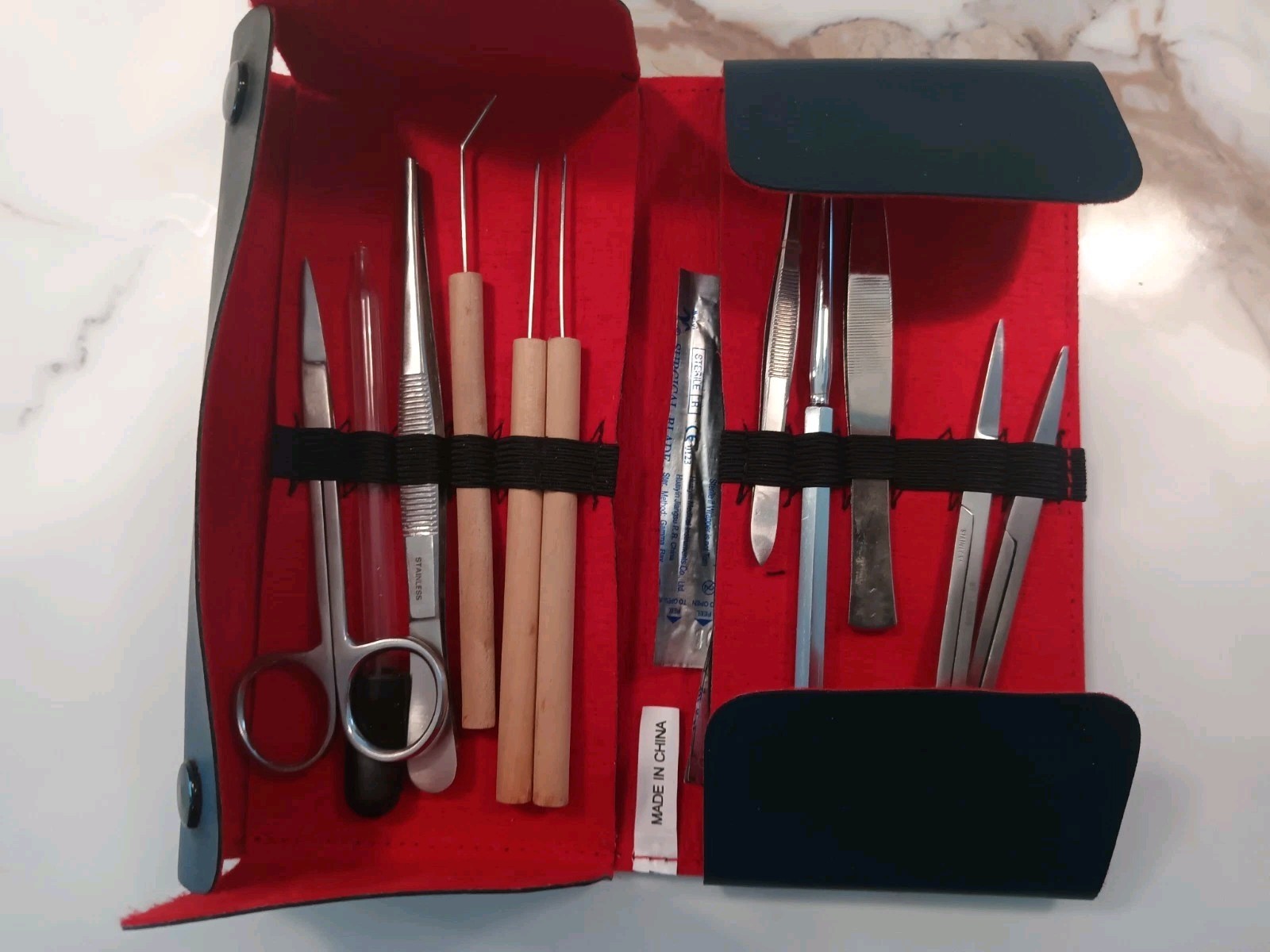 Student Dissecting Instrument tool Kit Medical Set With Case
