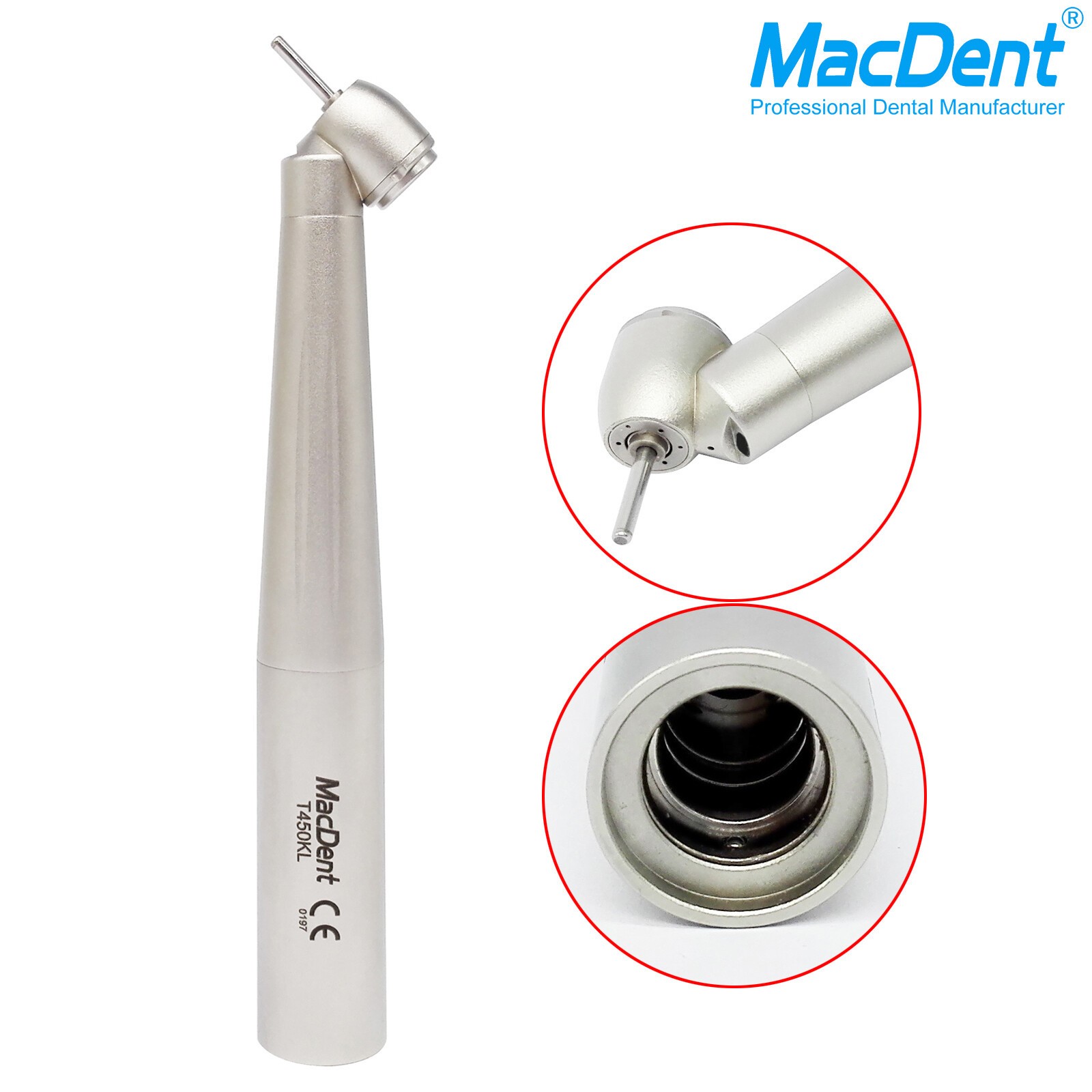 MacDent Dental 45° Surgical LED High Speed Handpiece For KaVo MULTIflex NSK PTL