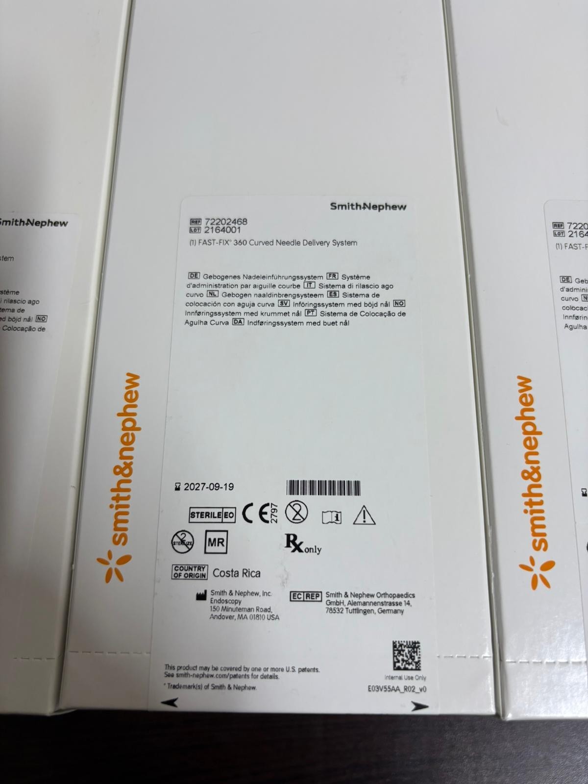 Smith&Nephew REF 72202468 FAST FIX 360 Curved Needle/Delivery System