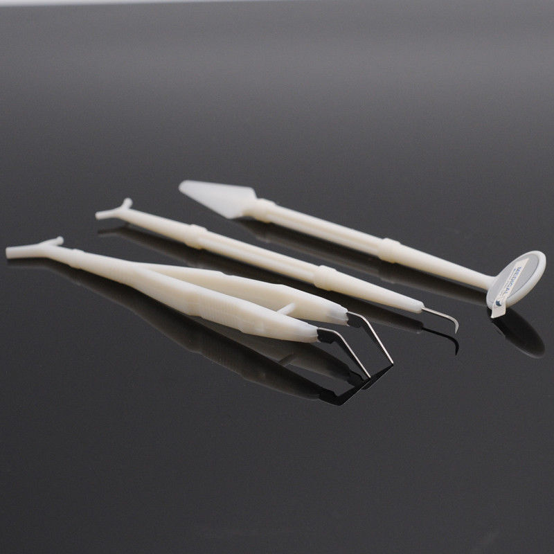 Disposable Dental Basic Examination Kit 3 Pcs Instruments Sterile Packaging