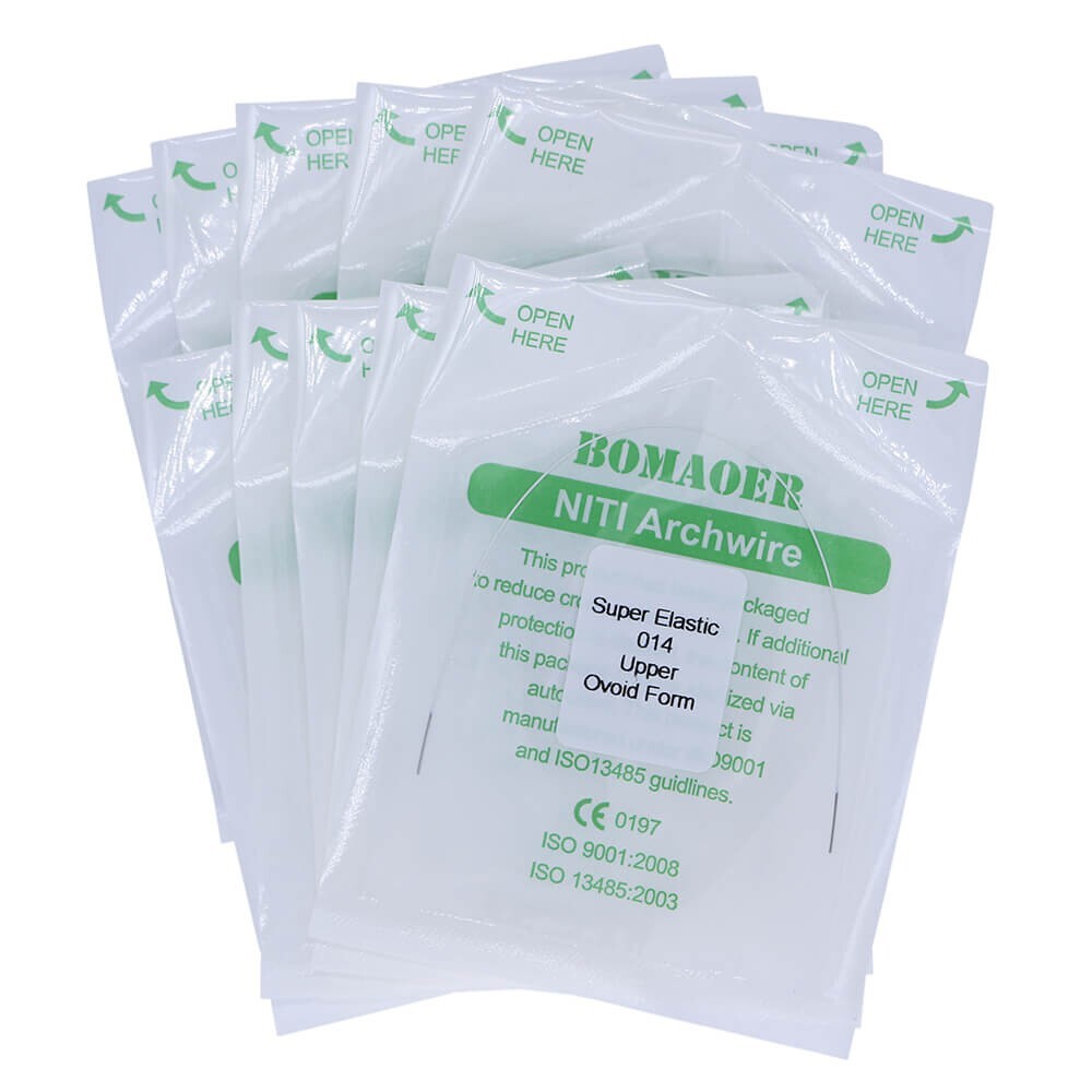 10Pack Dental Orthodontic Invisible Super Elastic NITI Arch Wire Round 014 Upper