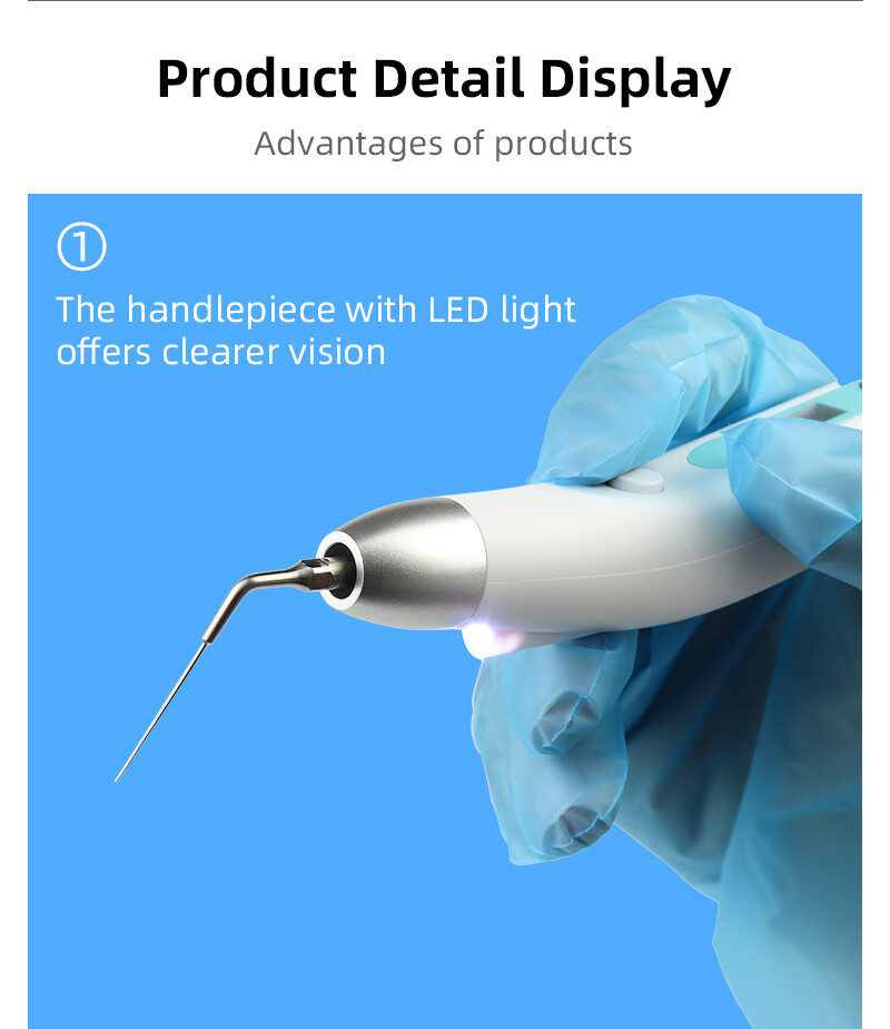 Dental Sonic Activator Endodoncia Irrigator Endo Root Canal Cleaning with 5 Tips